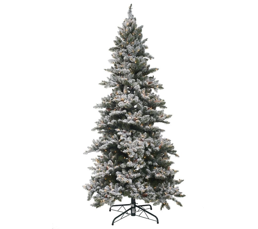 Bethlehem Lights 7.5' Woodland Pine Christmas Tree w/Instant Power