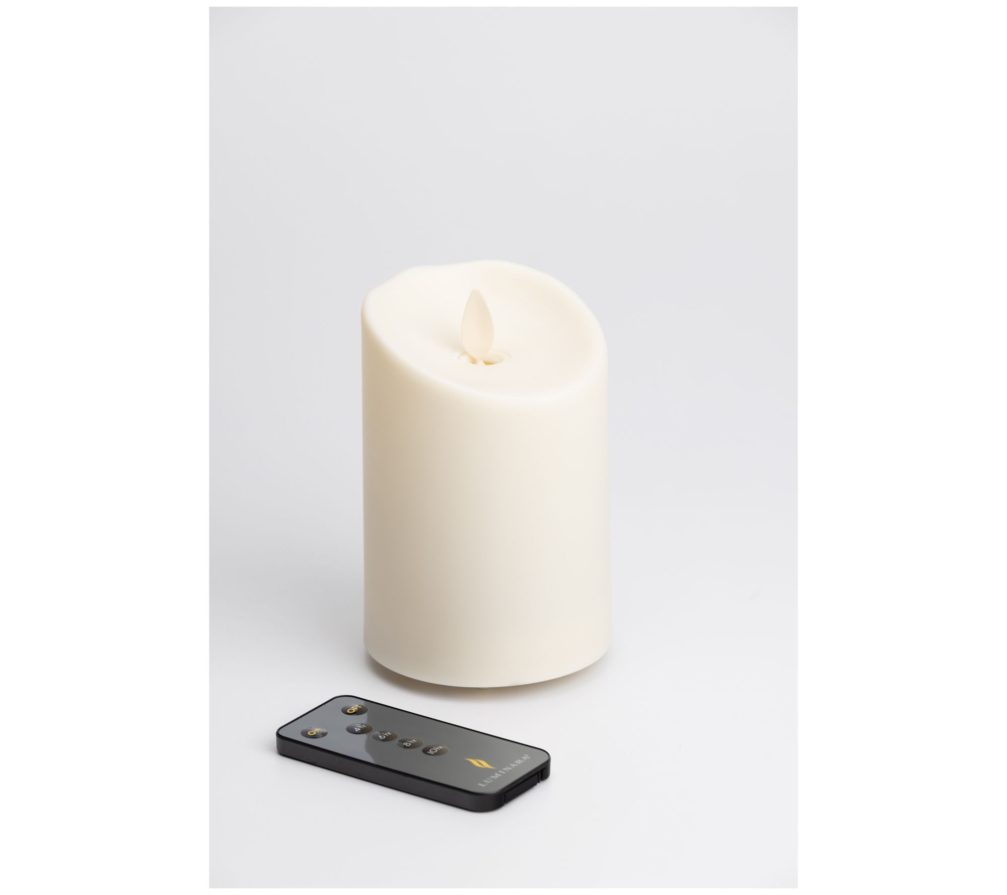 Luminara Set of Two 4" & 5" Outdoor Candles with Two Remotes