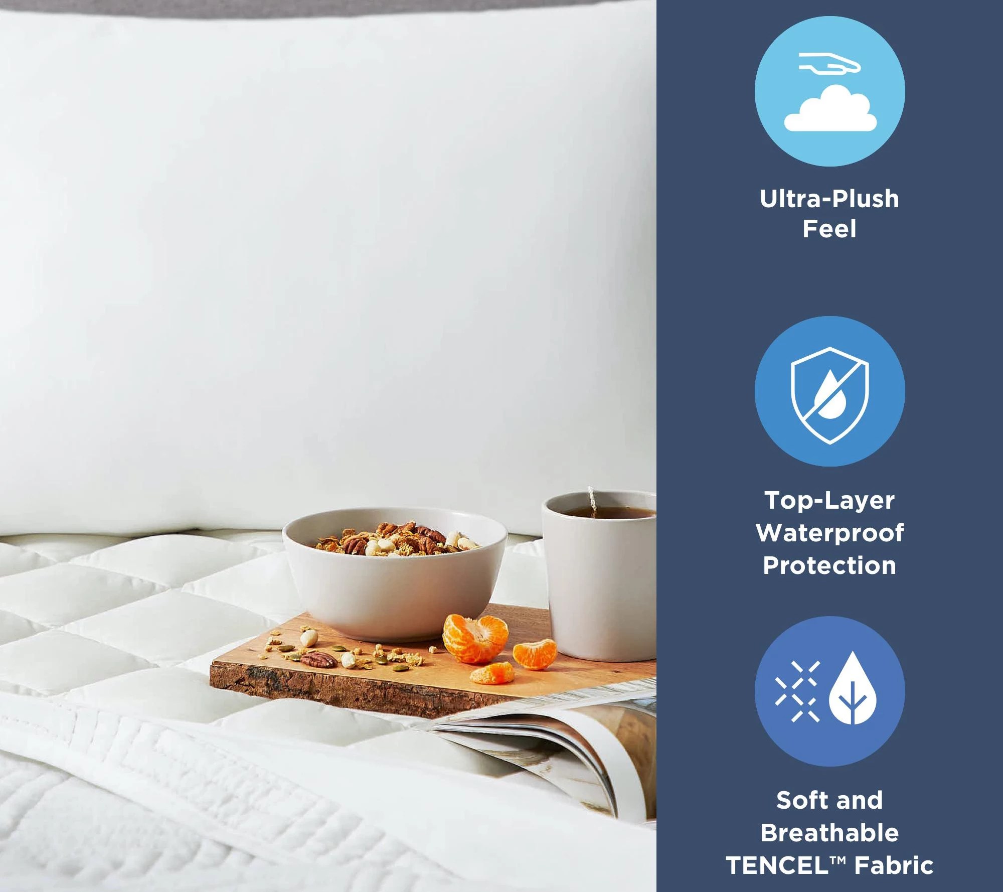 Dr. Oz Good Life Full Waterproof EngineeredDown Mattress Pad