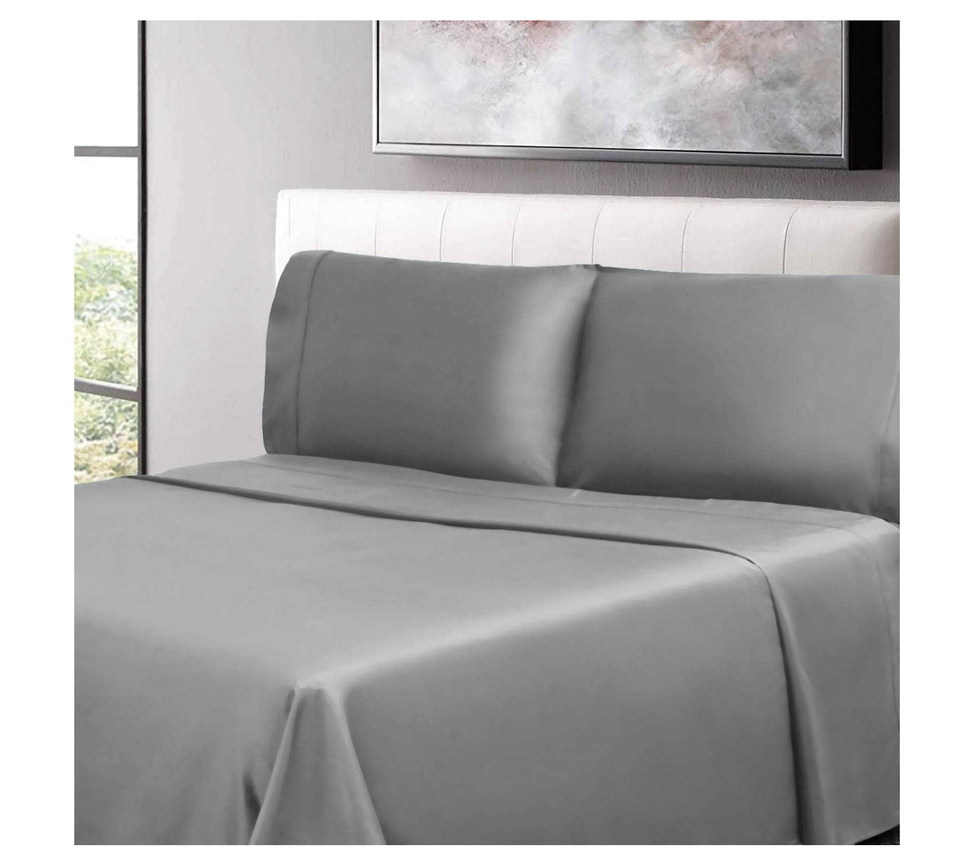 Superior Solid Cotton Percale Deep Pocket Sheet Set Twin XL