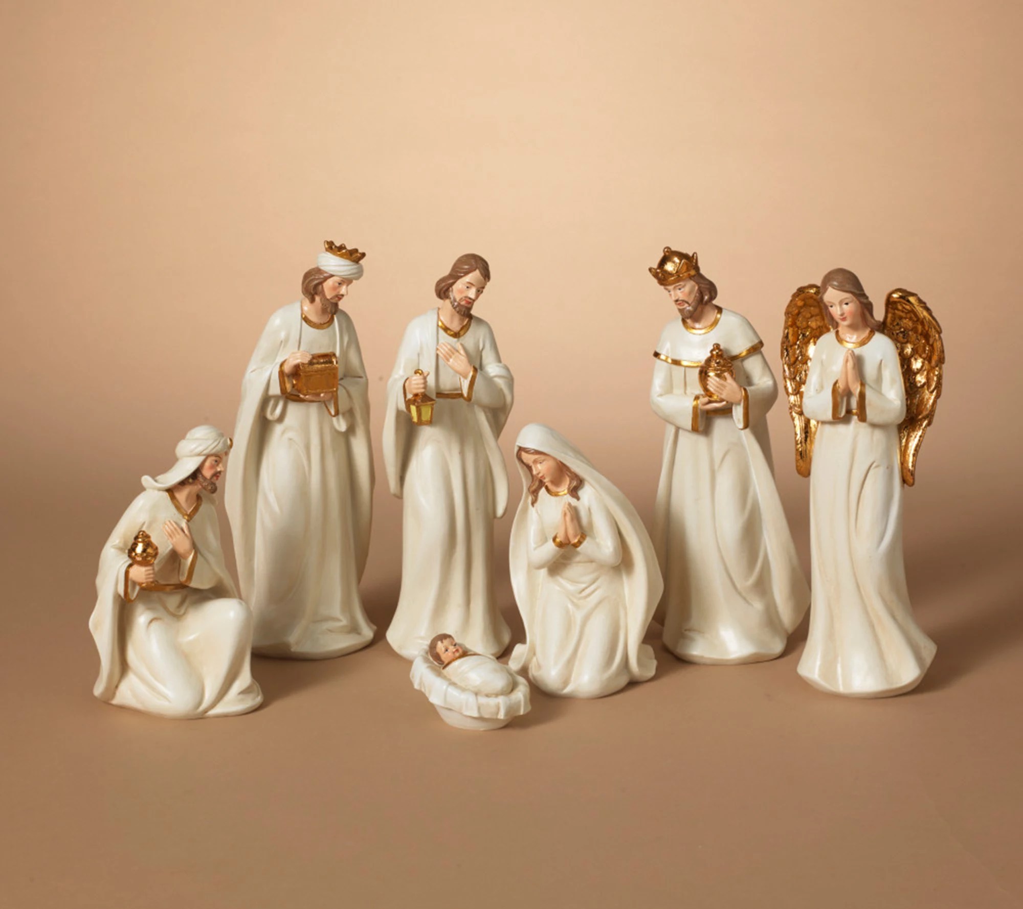 7 Piece Traditional Christmas Nativity Scene by Gerson Co