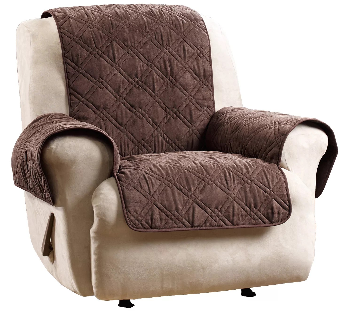 SureFit Microfiber Pet Recliner Quilted Furniture Cover