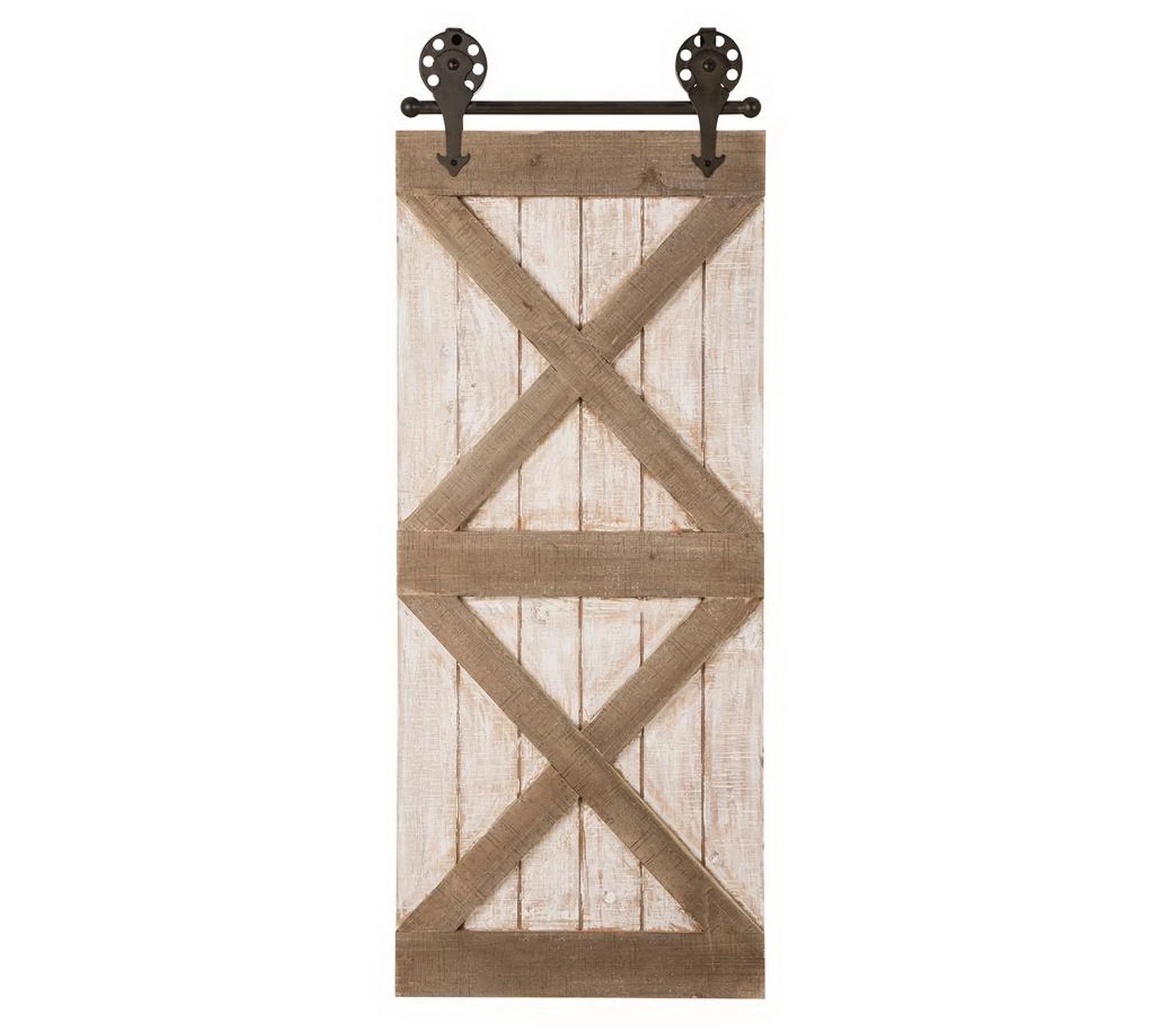 Glitzhome Farmhouse Faux Barn Door Wall Decor