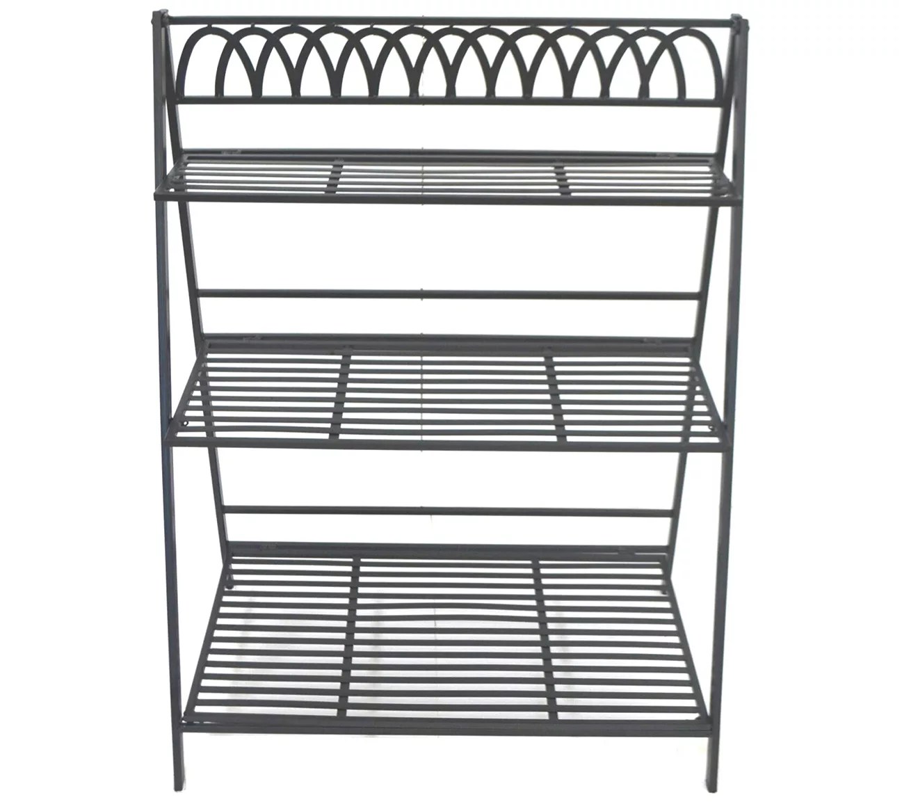 SWI 3 Tier black iron plant stand