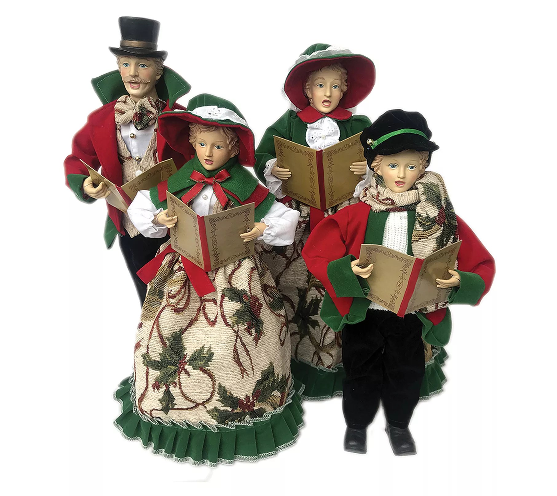 Santa's Set of (4) 36" Holly Carolers