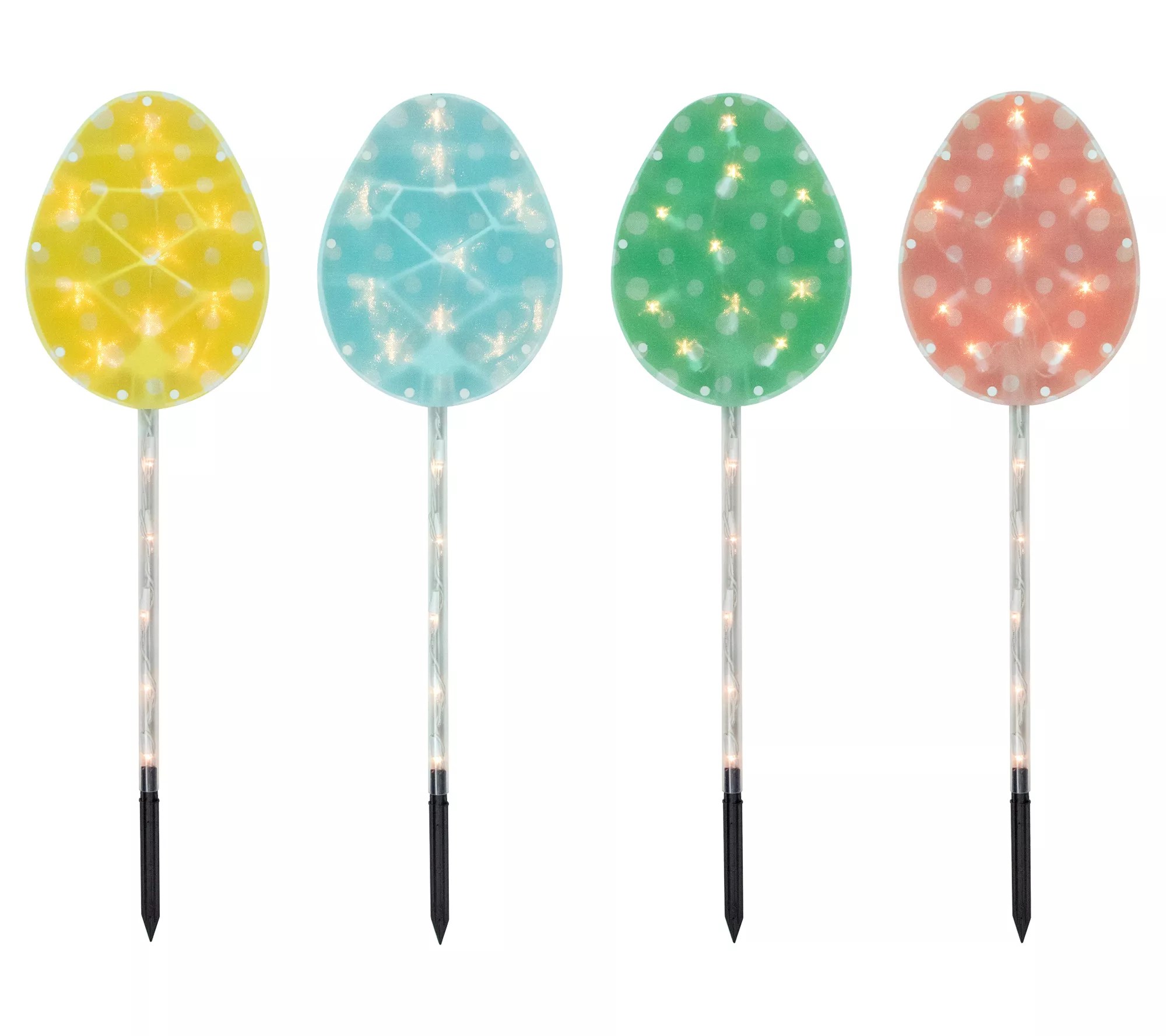 Northlight 4ct Easter Egg Pathway Marker Lawn Stakes Lights