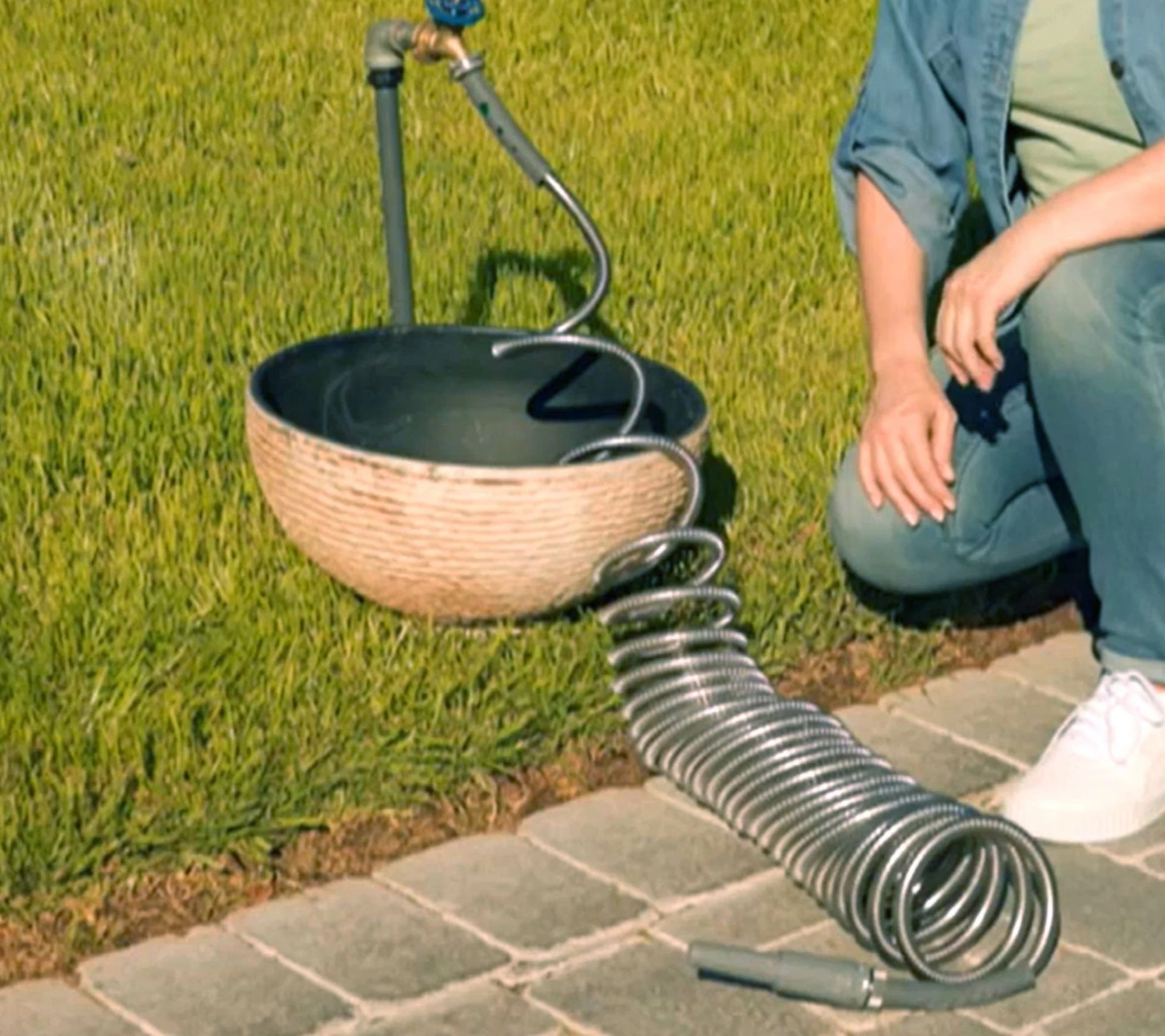 Bernini 40' Coil Metal Garden Hose