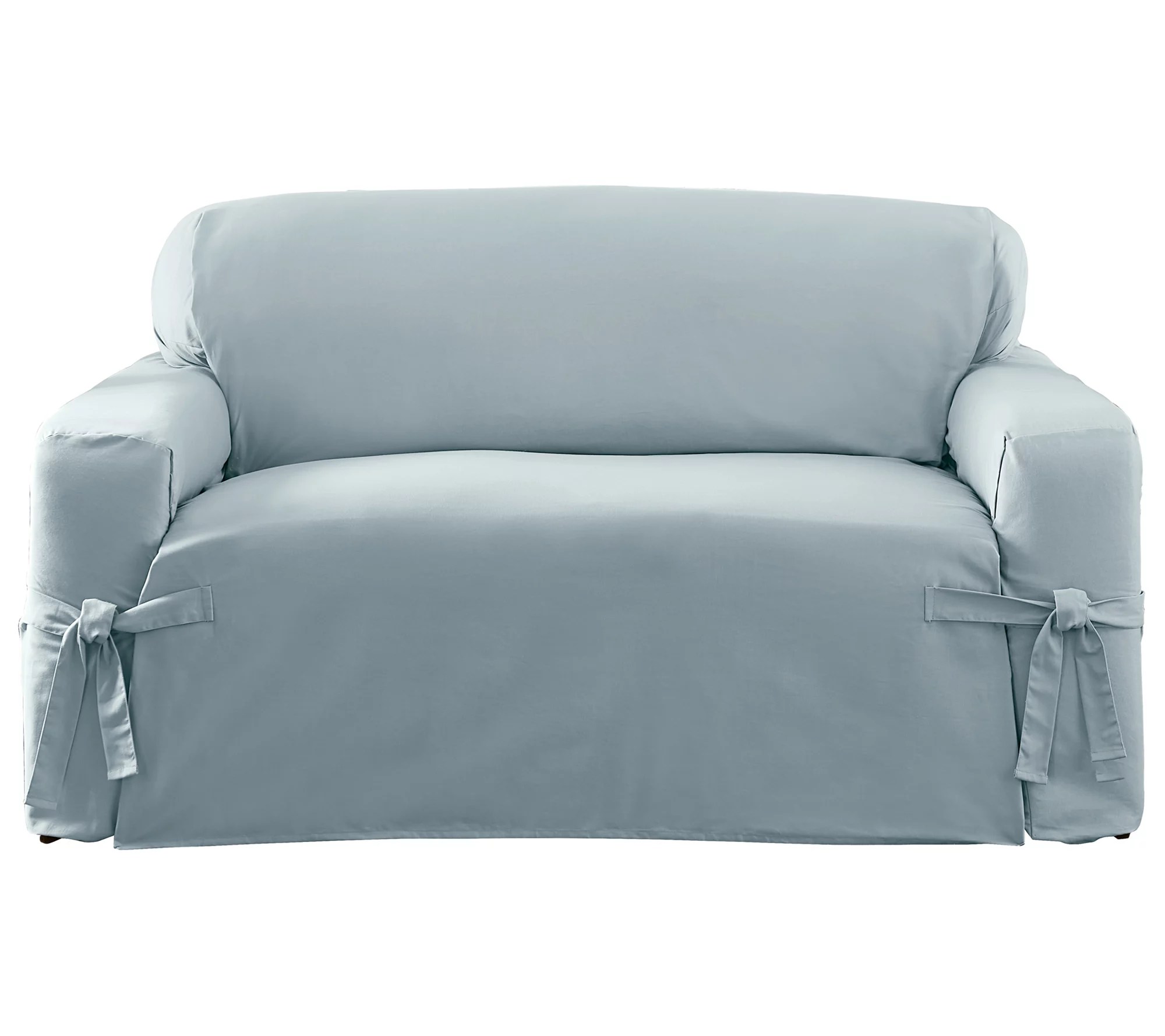"As Is" Surefit Woven Relaxed Furniture Slipcover Love Seat