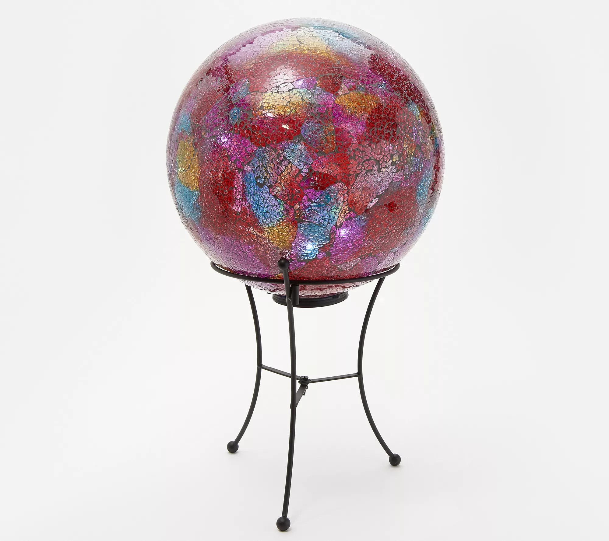 "As Is" Indoor/ Outdoor 12" Illuminated Sphere w/ Stand by Valerie