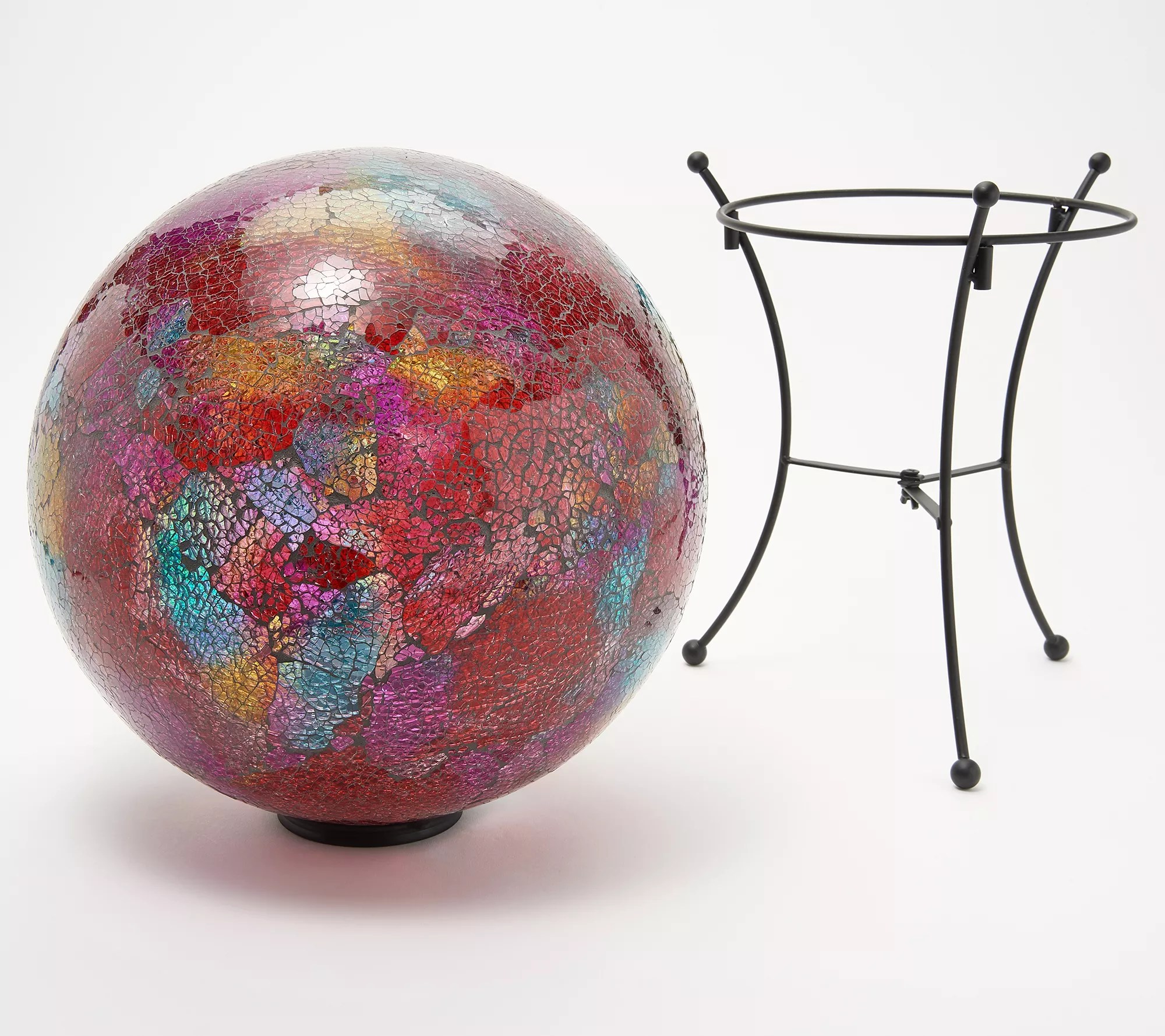 "As Is" Indoor/ Outdoor 12" Illuminated Sphere w/ Stand by Valerie