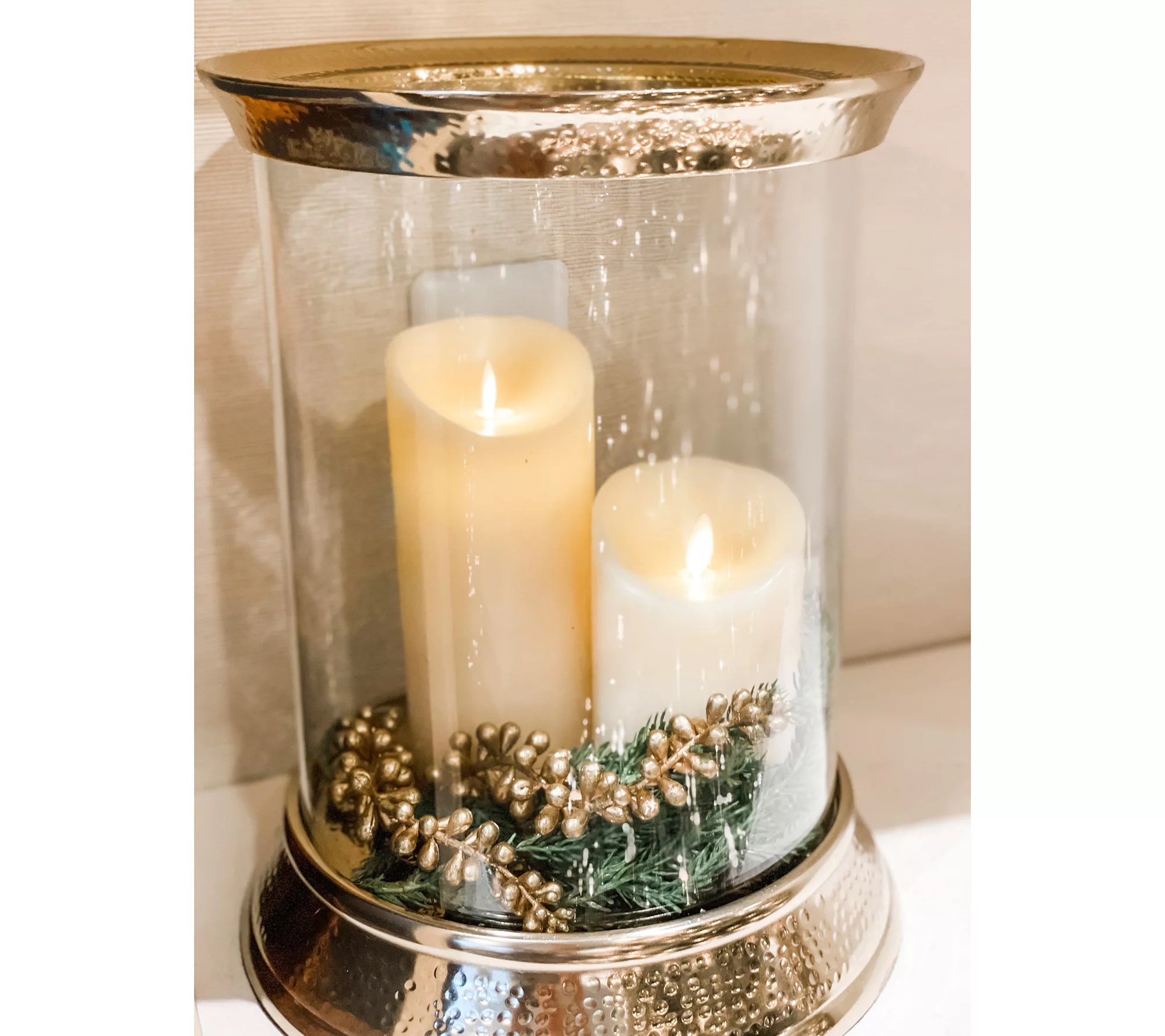 "As Is" Simply Stunning Small Hammered Hurricane by Janine Graff