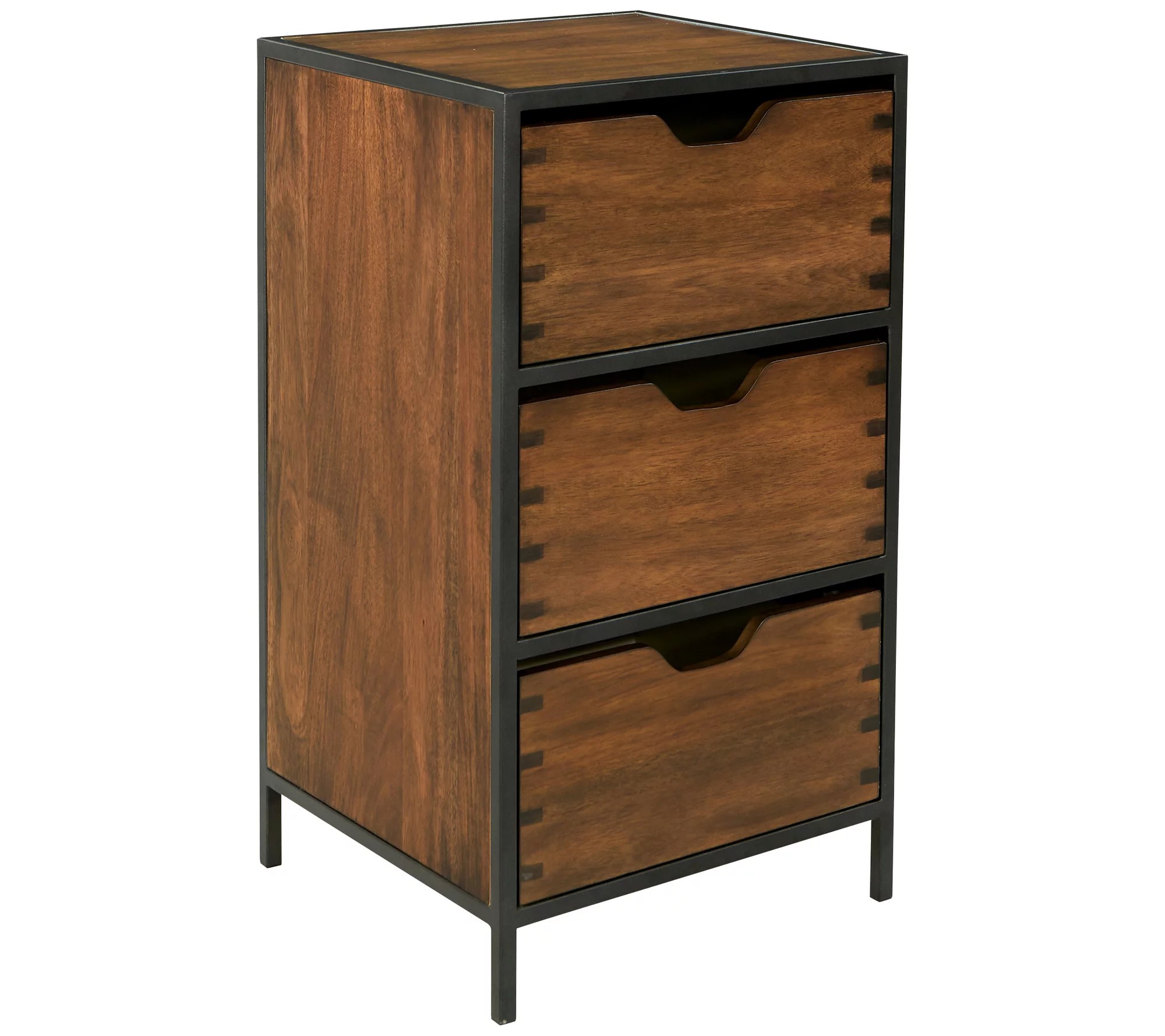 Clermont Storage with 3 Drawers in Walnut Finish ASM