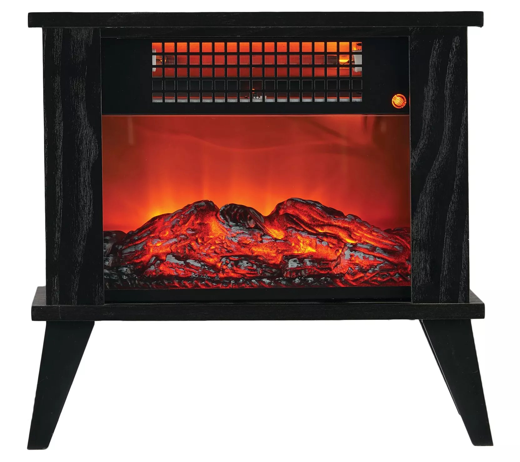 LifeSmart 1000W Tabletop Infrared Fireplace Space Heater