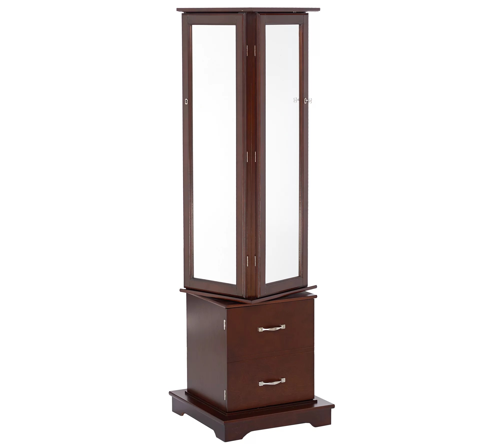 Gold & Silver Safekeeper TriMirror Jewelry Armoire by Lori Greiner