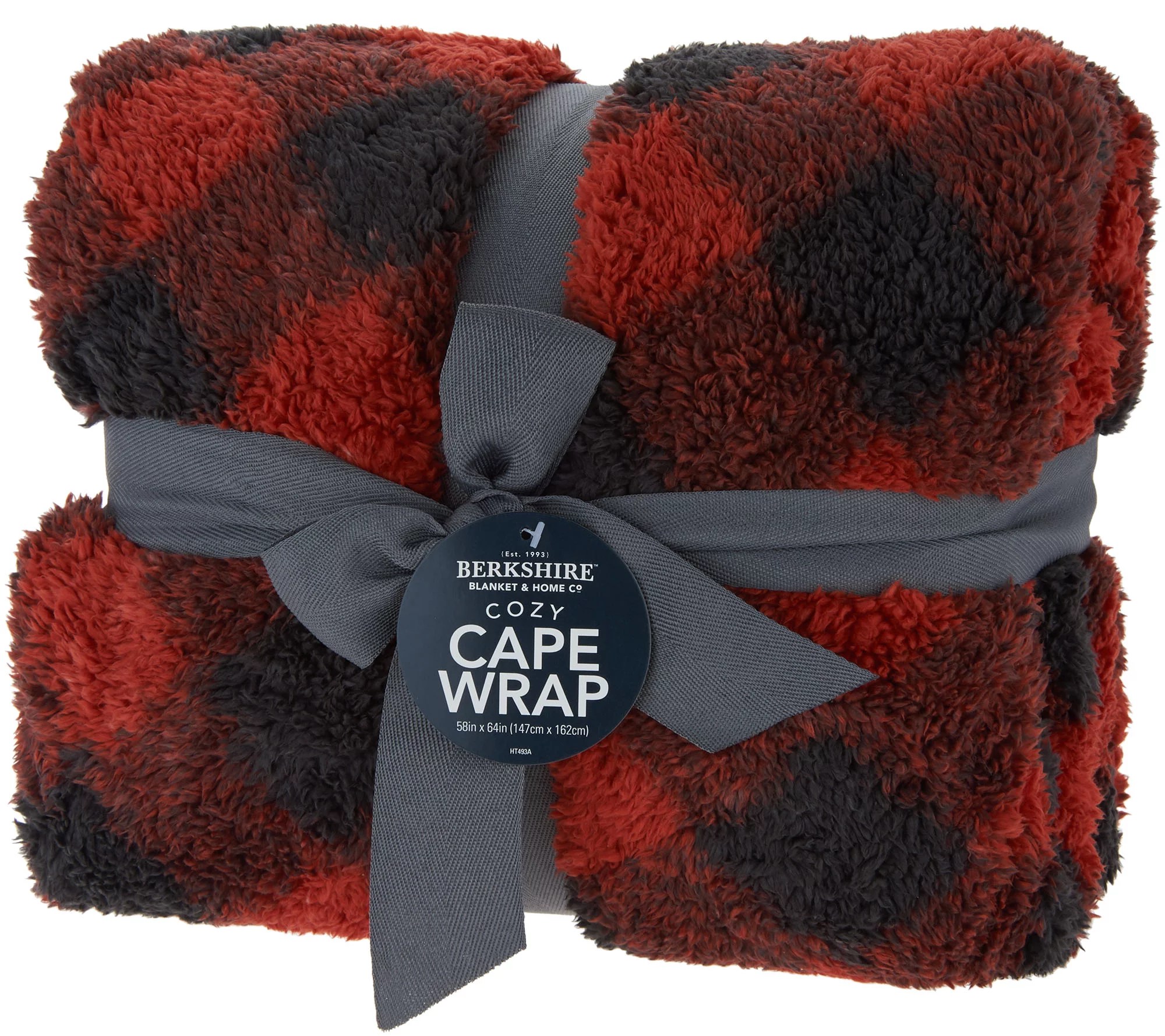 Berkshire Blanket 58" x 64" Double Sided Sherpa Cape