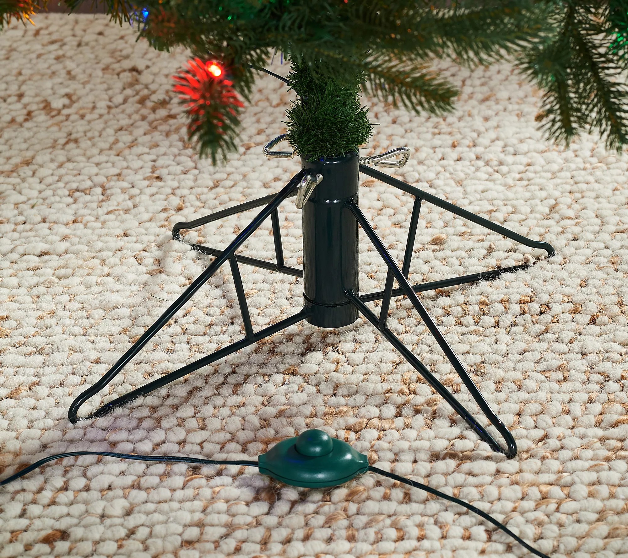 7' Prelit Natural Touch Spruce Christmas Tree by Valerie