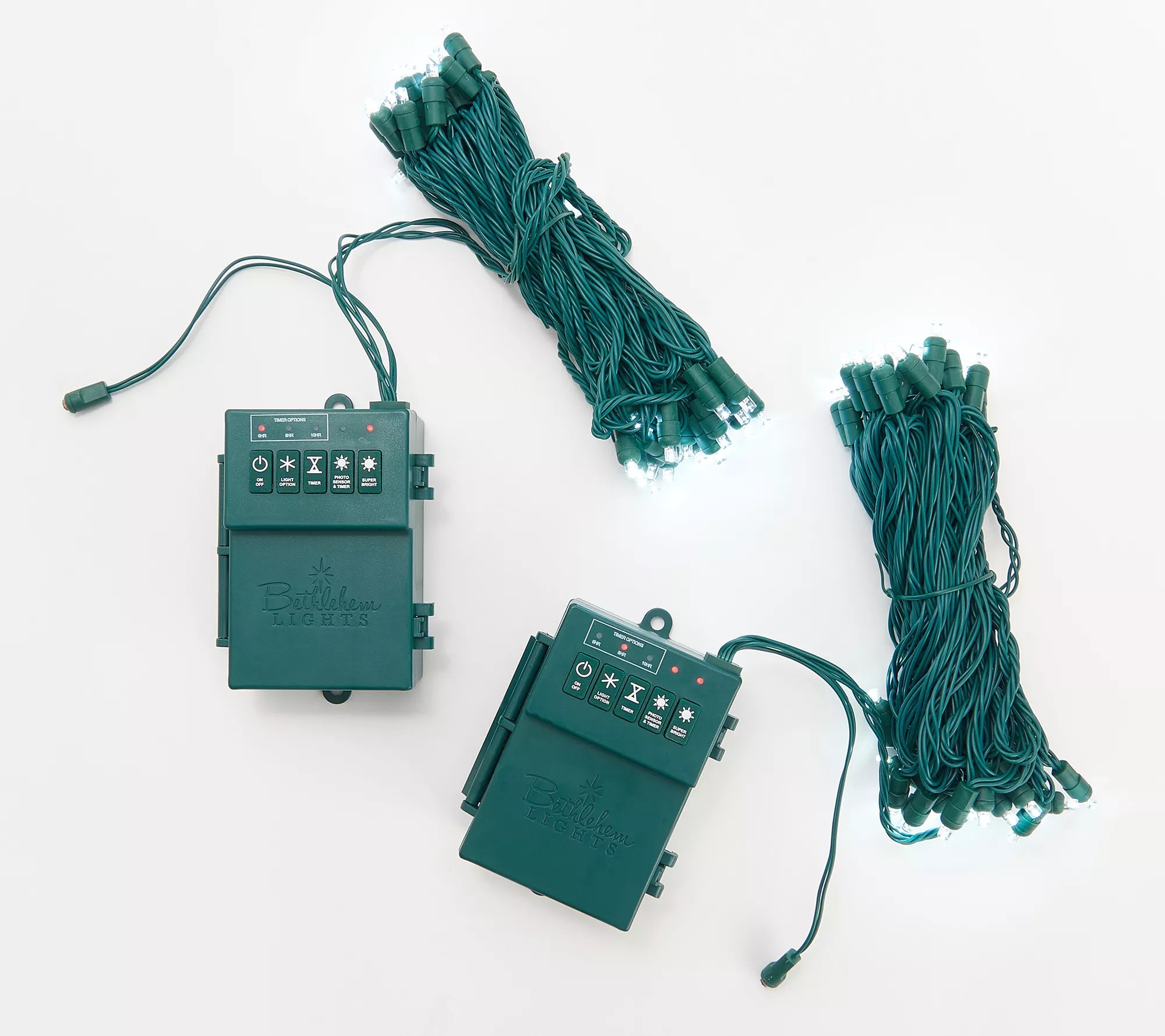 Bethlehem Lights Set of 2 Battery Operated Wide Angle Lights