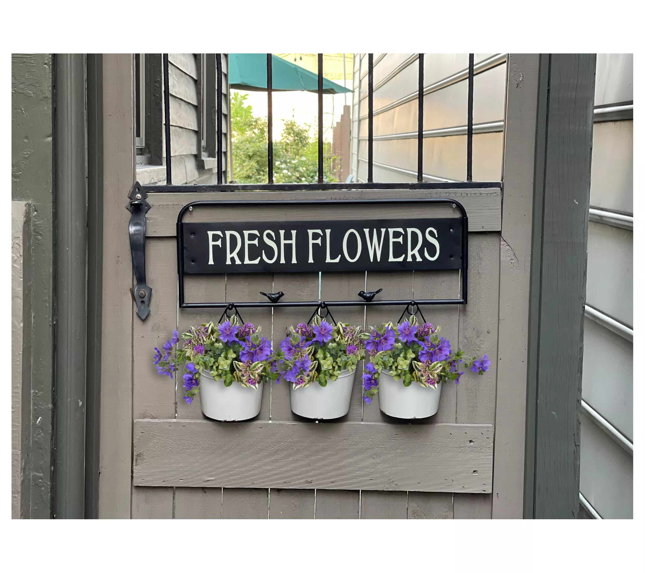 RCS Gifts Planter Hanger Fresh Flowers 3 Pots
