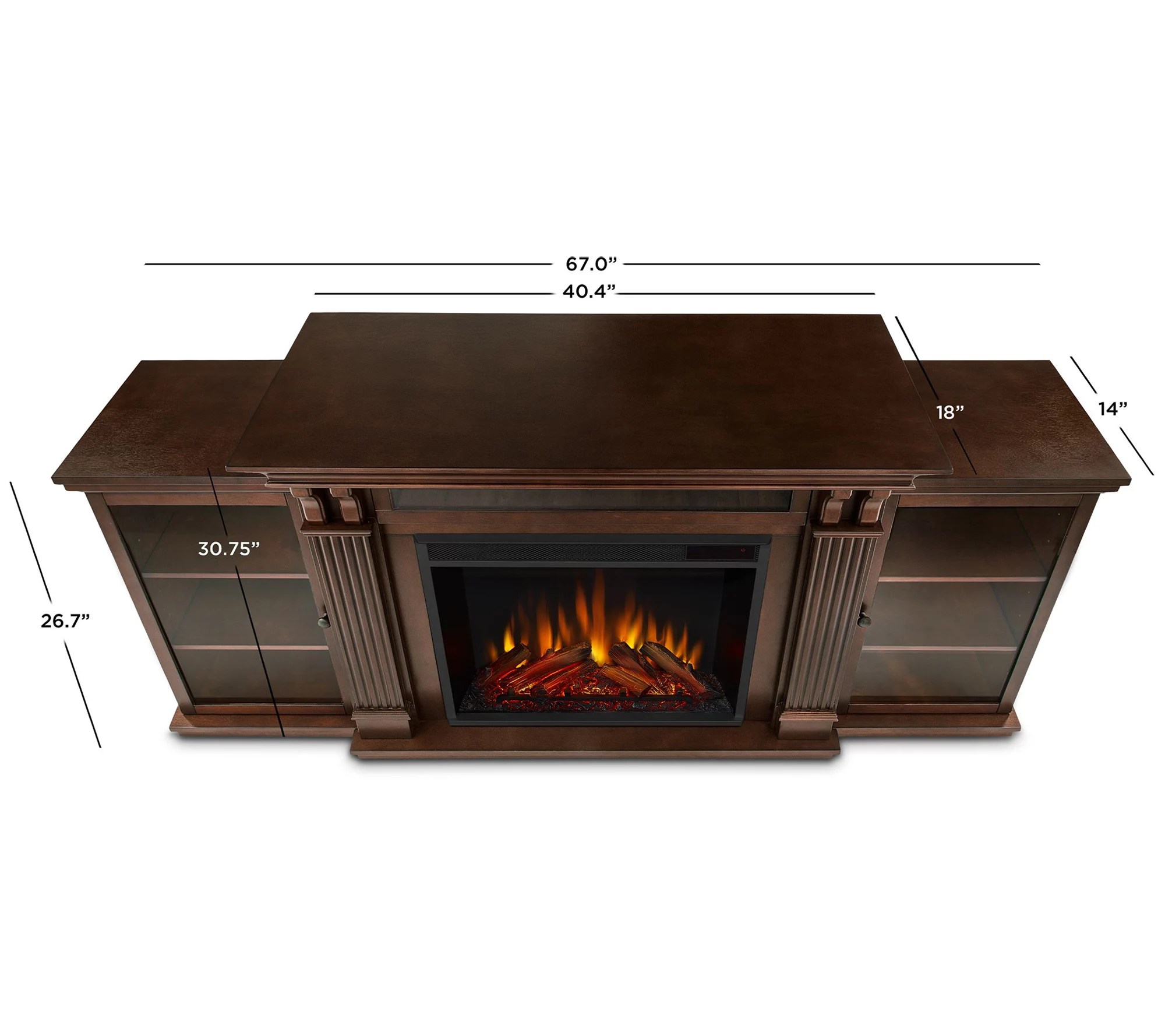 Real Flame Calie Electric Fireplace Entertainment Center