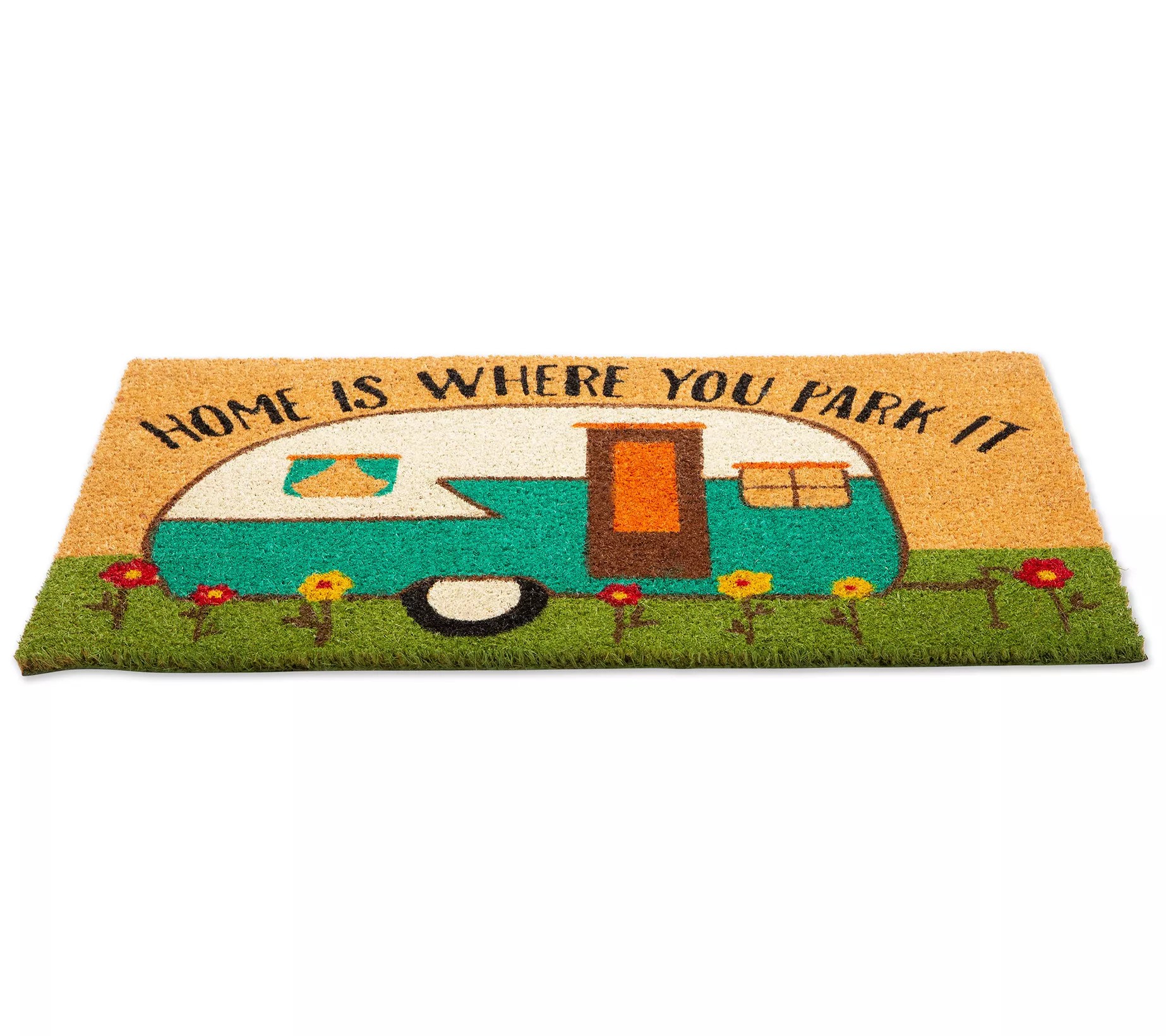 Camper Natural Coir Doormat with Nonslip Back
