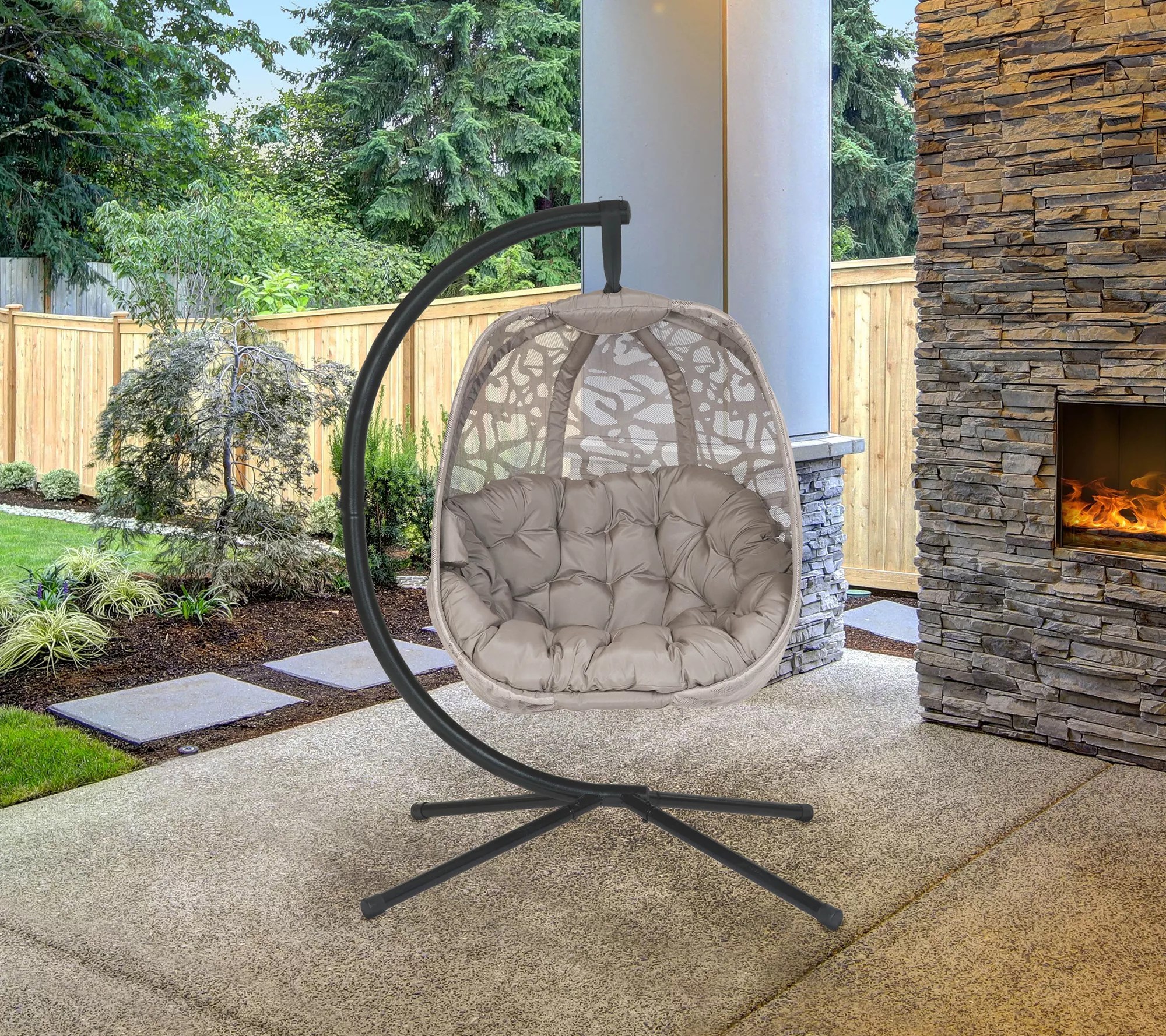 Hanging Egg Patio Chair Branch by Flower House