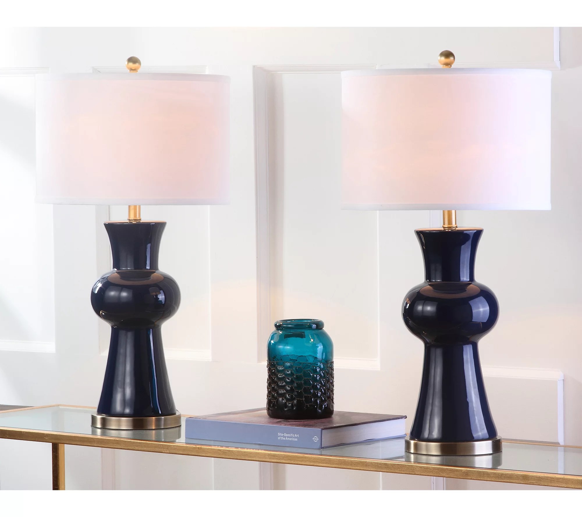 Safavieh Set of 2 Lola Column Lamps