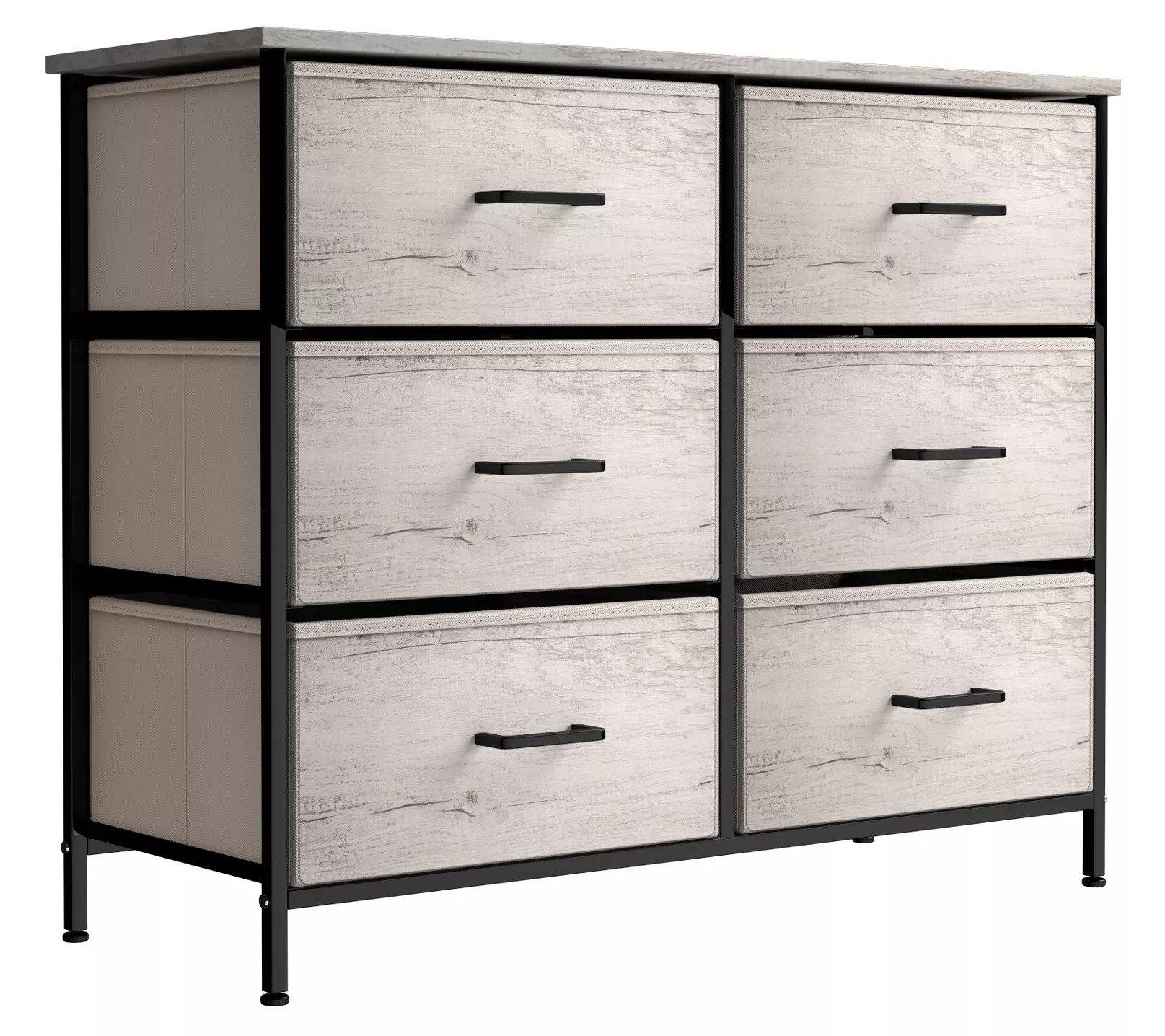 Sorbus Dresser with 6 Faux Wood Drawers