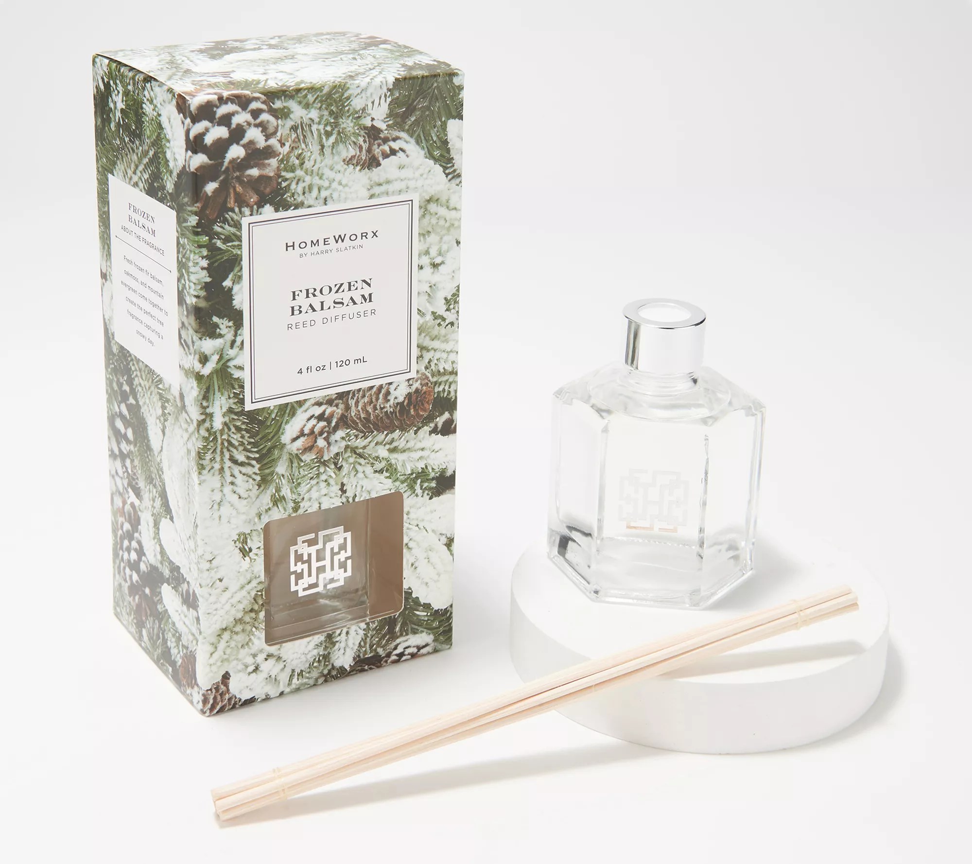 HomeWorx by Harry Slatkin S/2 Frozen Balsam Reed Sticks