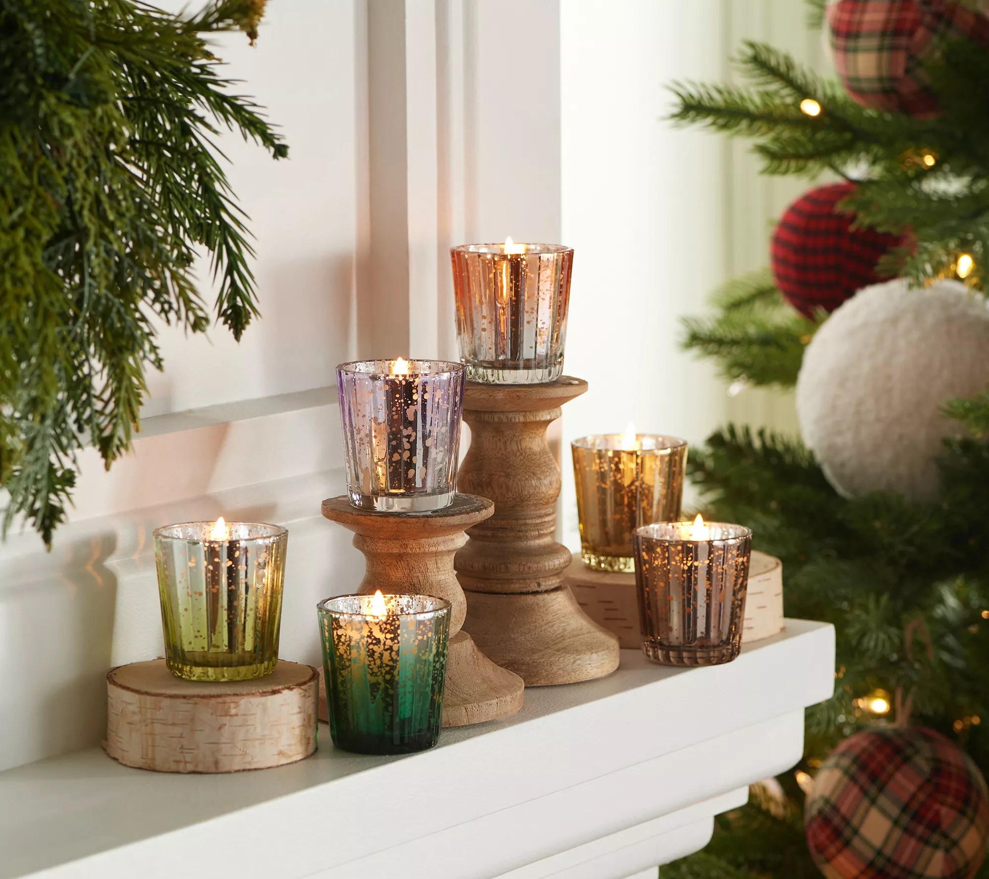 Home Reflections 6Piece Holiday House Candle Gift Set