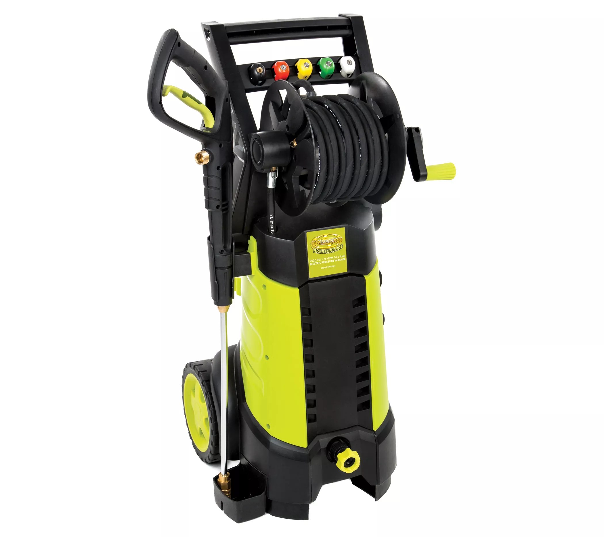 Sun Joe 2030 PSI 14.5Amp Electric Pressure Washer + Hose Reel