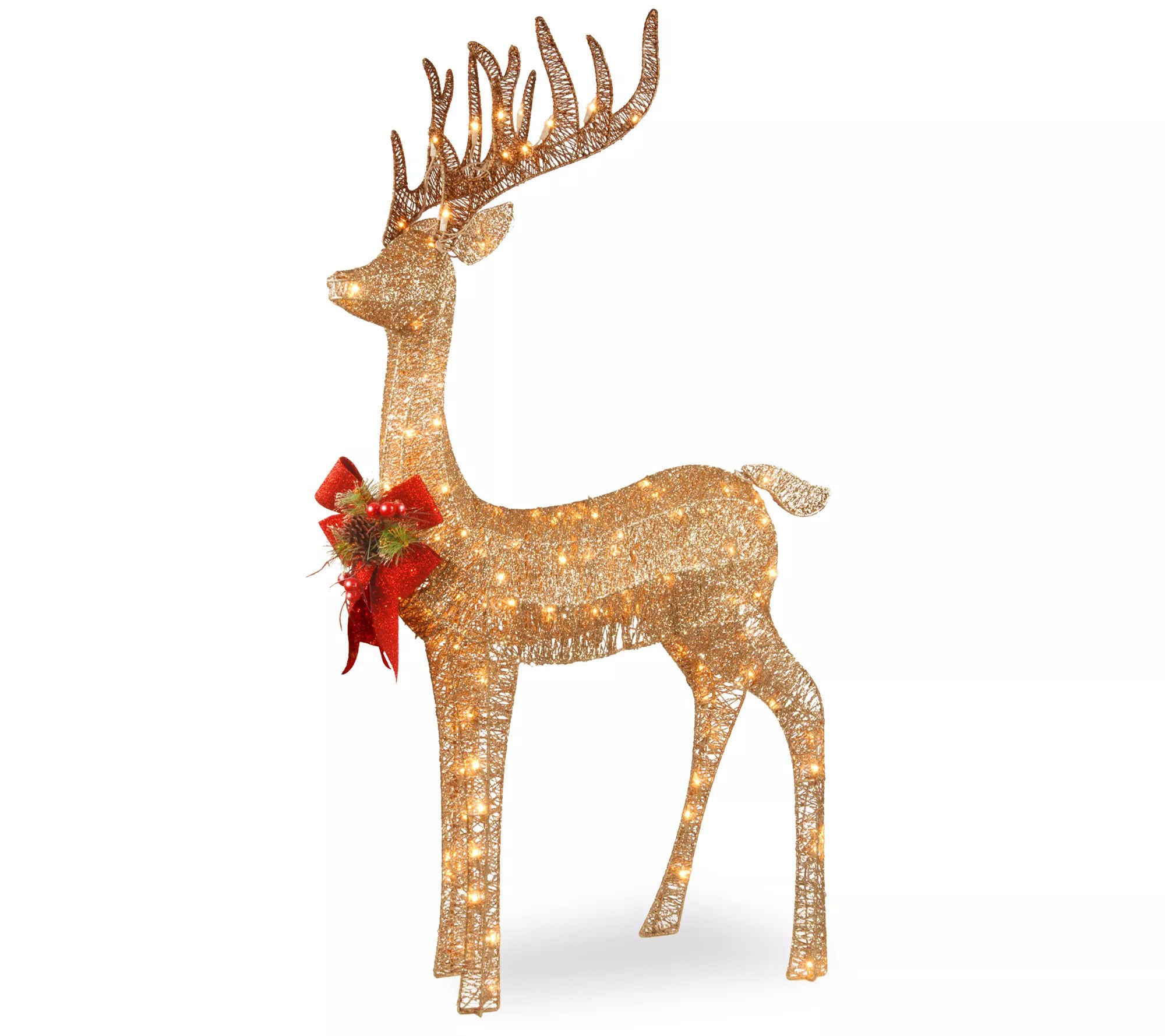 48" PreLit Standing Reindeer
