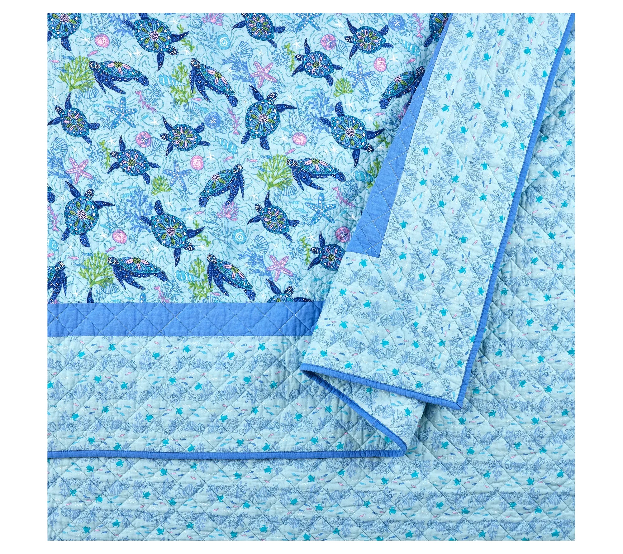 Vera Bradley Turtle Dream 2Piece Twin Quilt Set