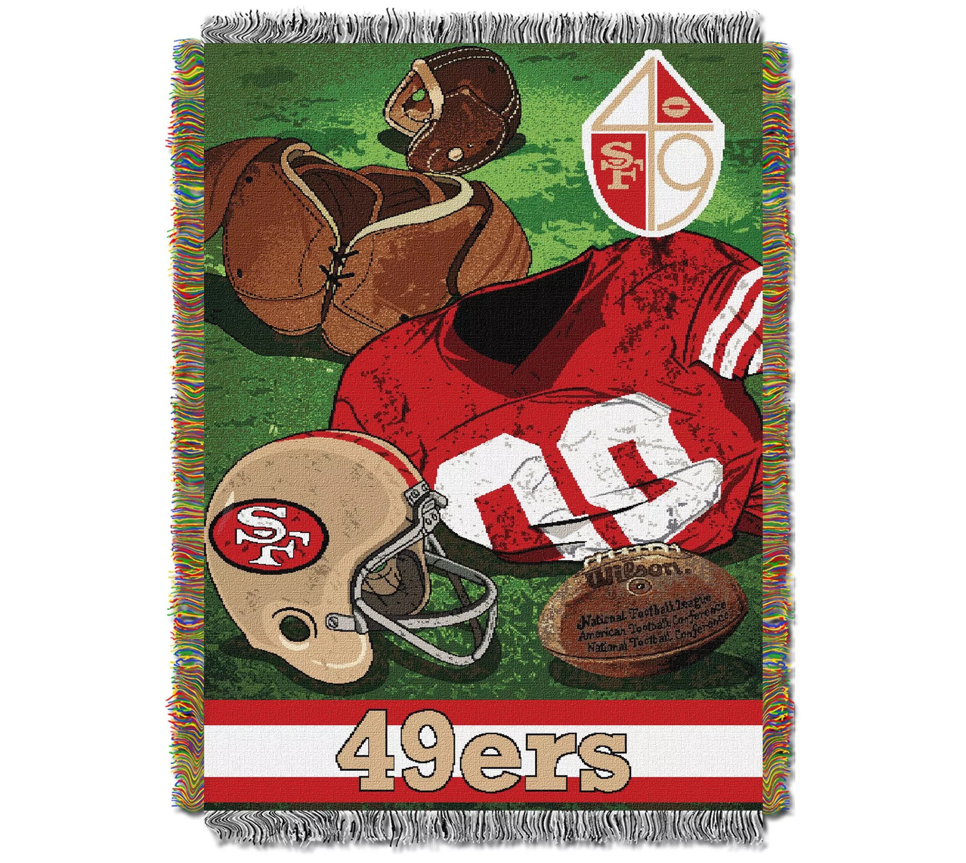 NFL VintageStyle Woven Tapestry Throw Blanket