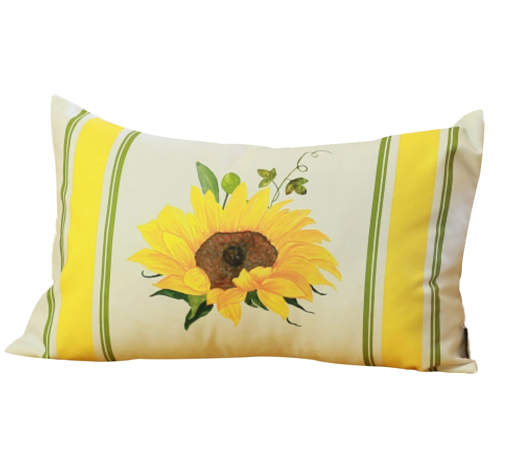 HomeRoots Set of 2 20" Fall Sunflower Lumbar Pillow Covers