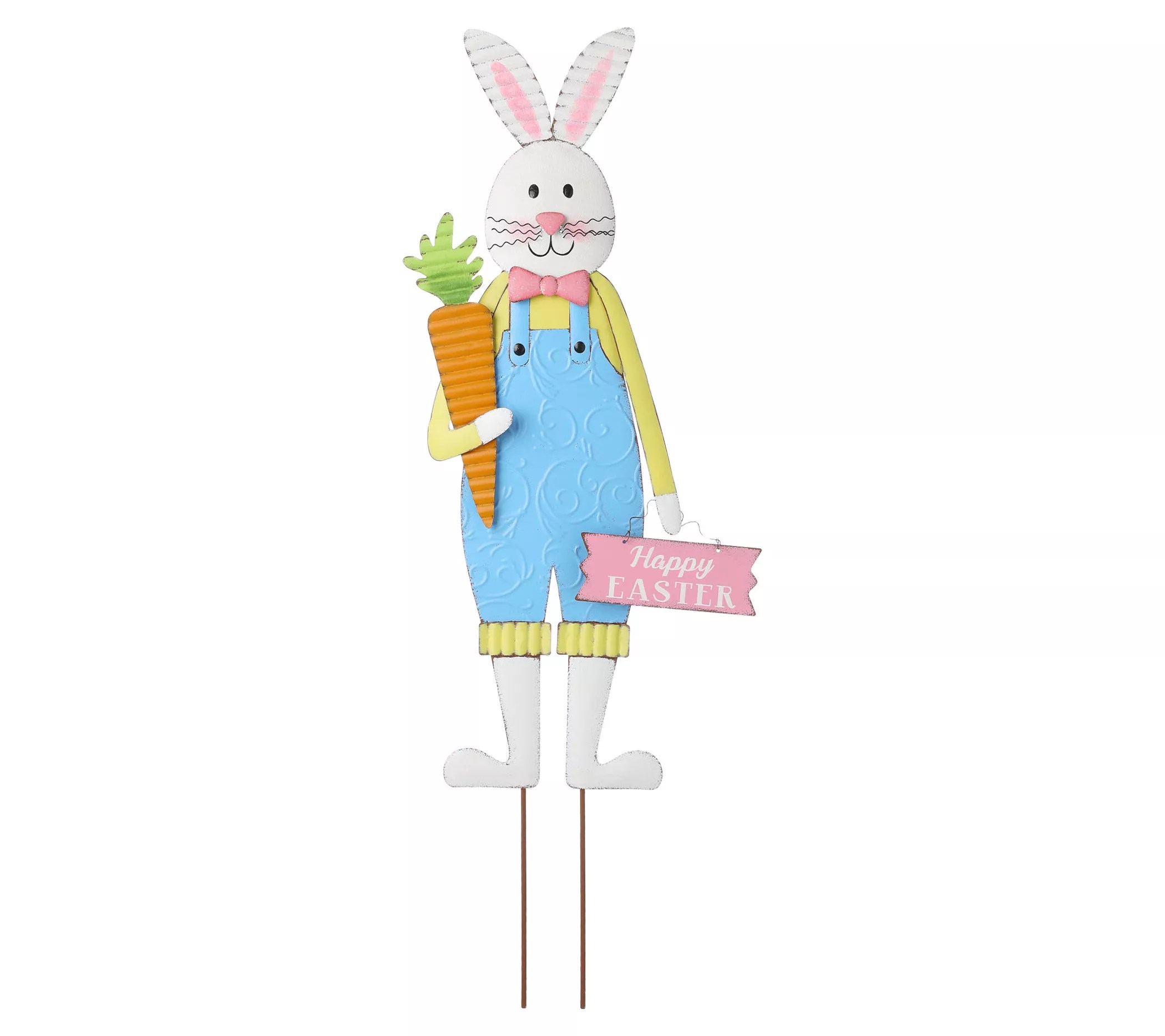 Glitzhome 36" Metal Easter Bunny Yard Stake
