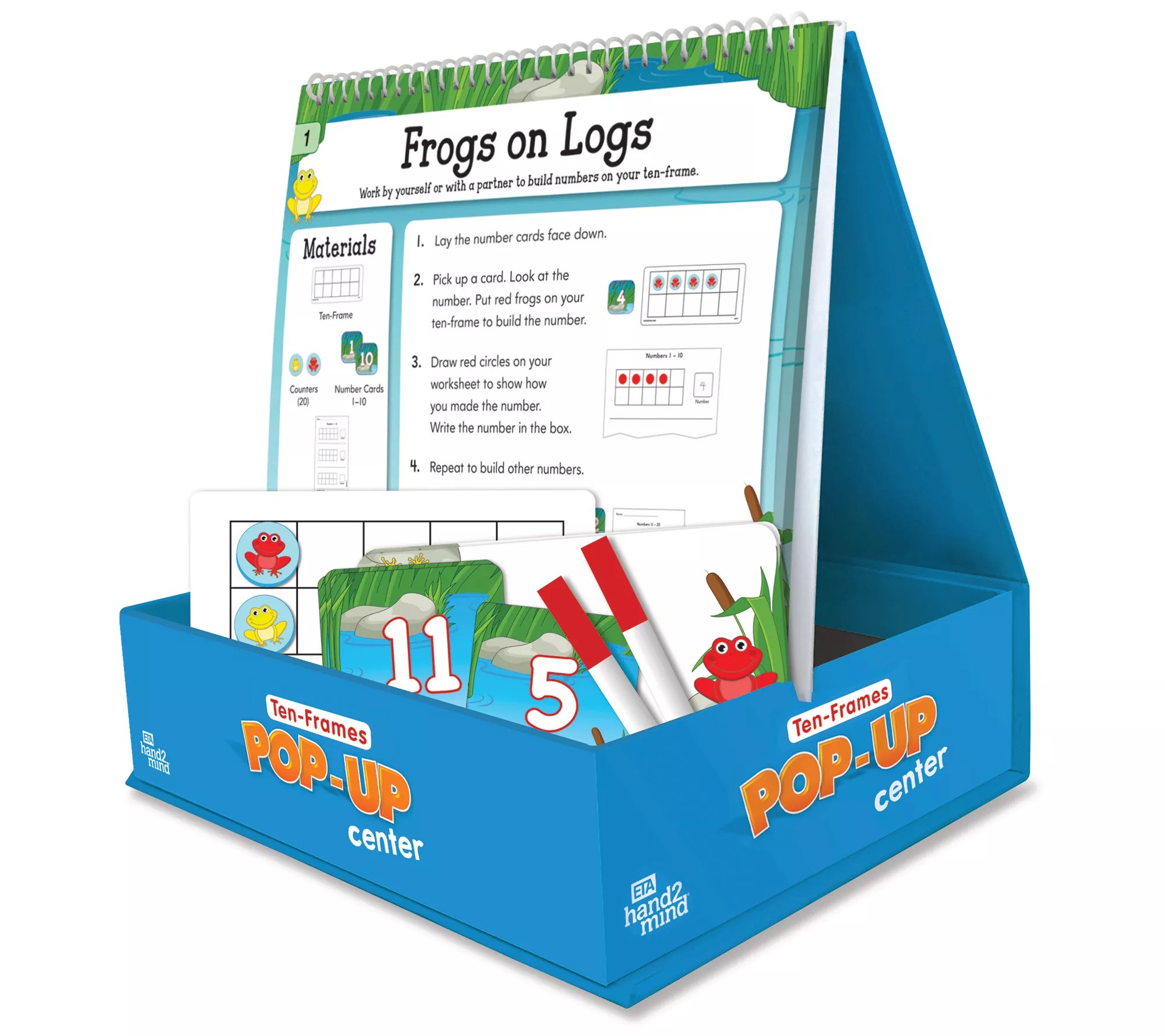 hand2mind PopUp Math Games With Tent Frame
