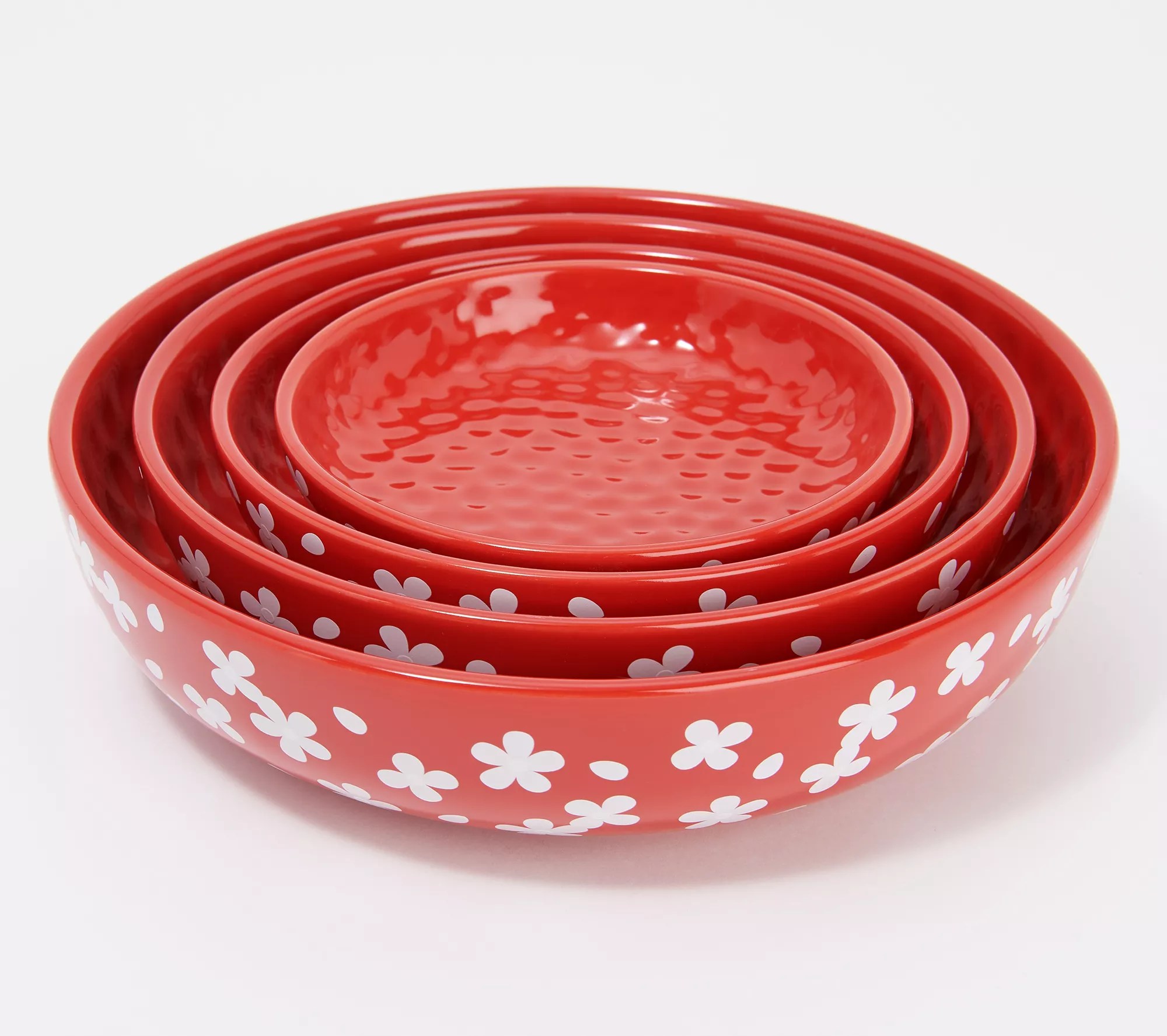 "As Is" Temptations Fields of Flowers Set of 4 Bowls