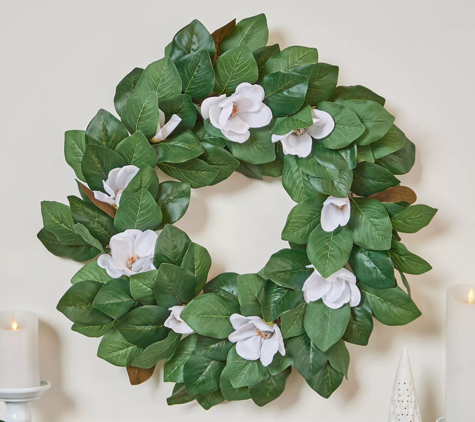 Wicker Park 24" Magnolia Wreath