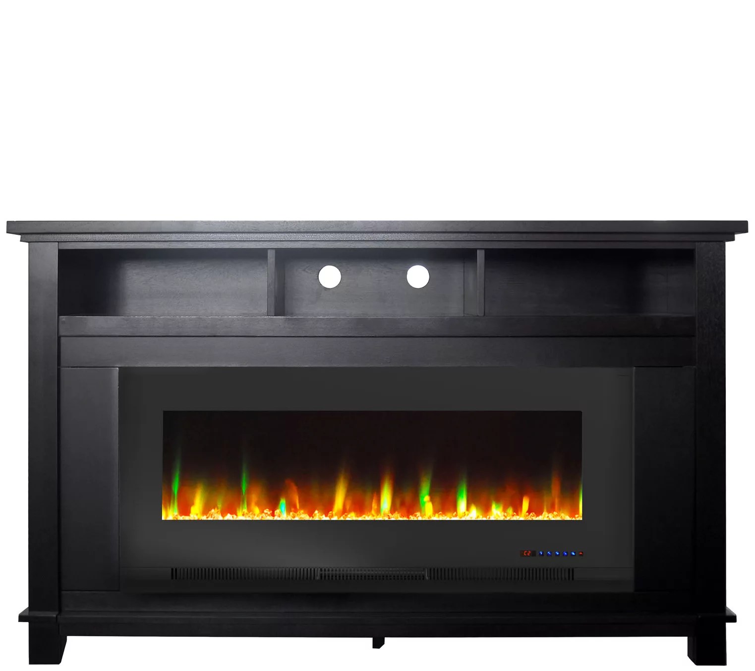 Cambridge San Jose Fireplace TV Stand w/ Crystal Display