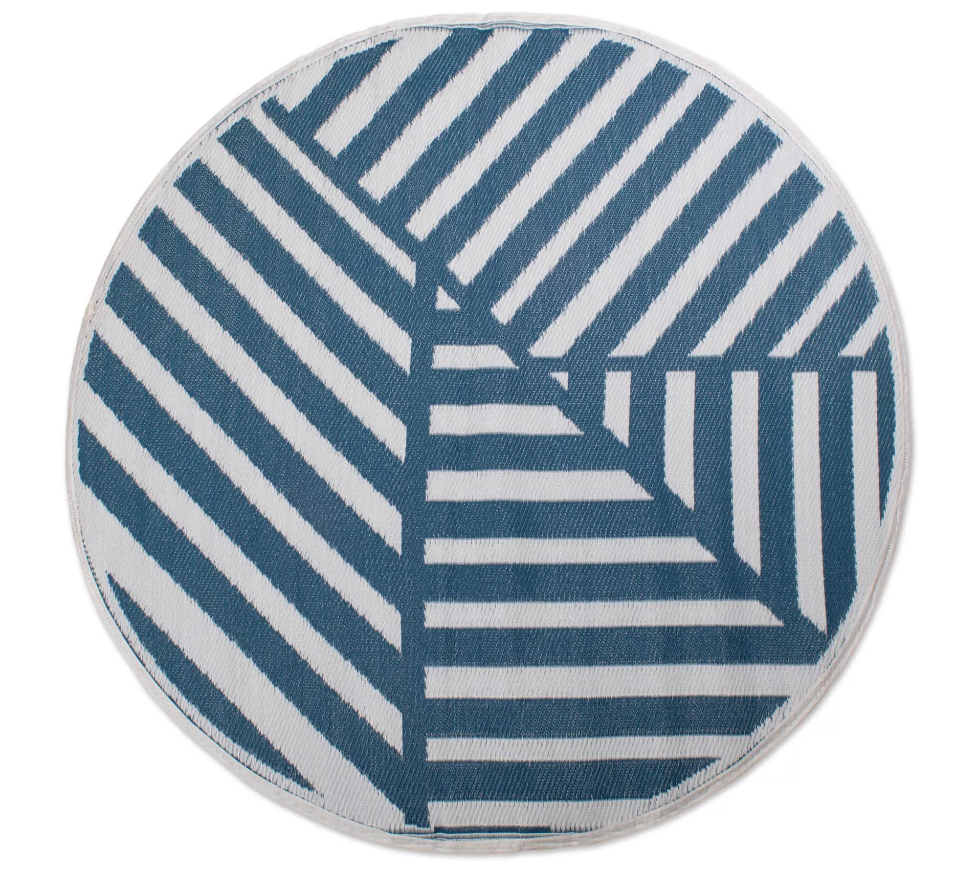 DII Geometric Outdoor Rug 5' Round