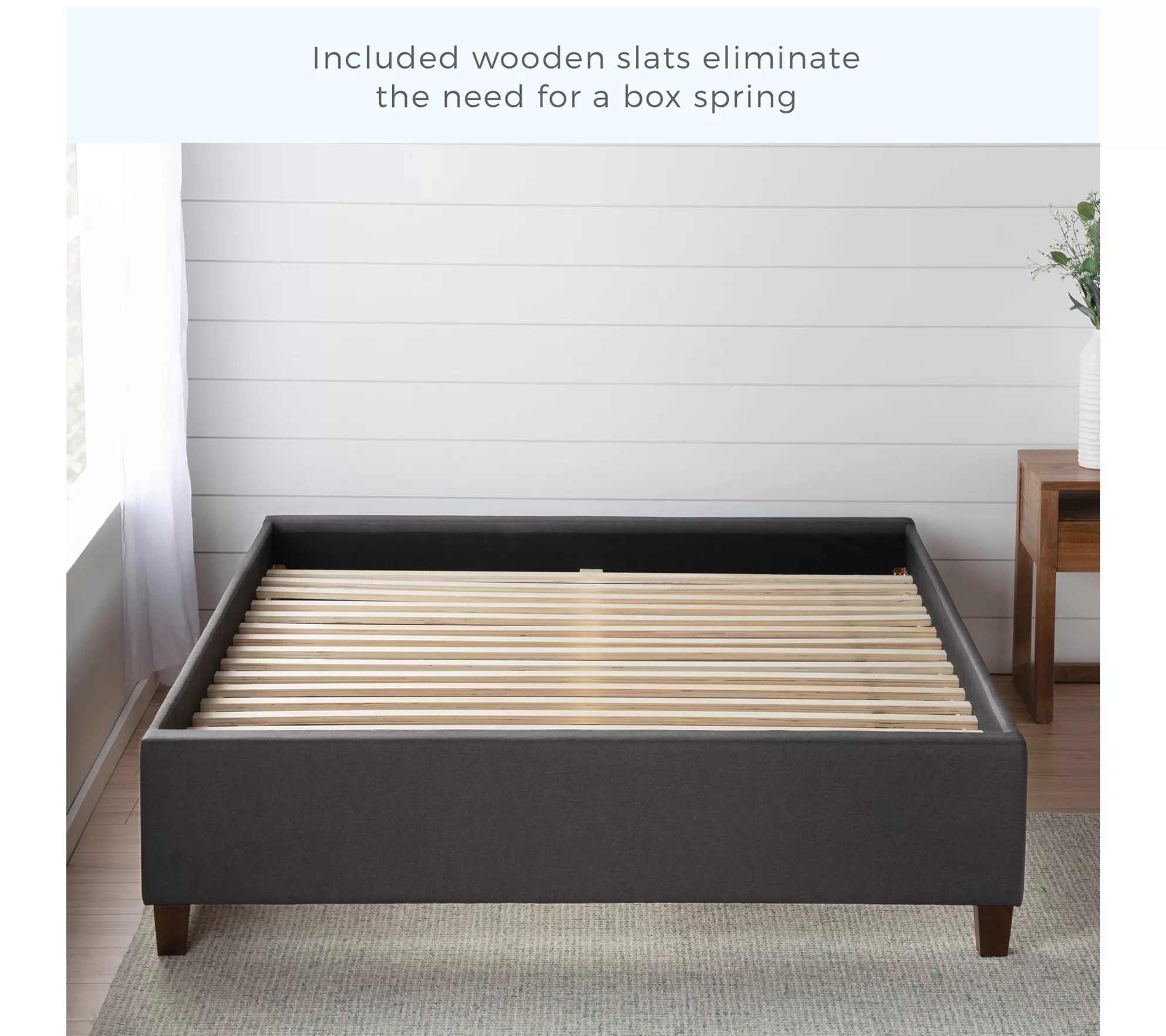 Brookside Ava Upholstered Platform Bed, Twin