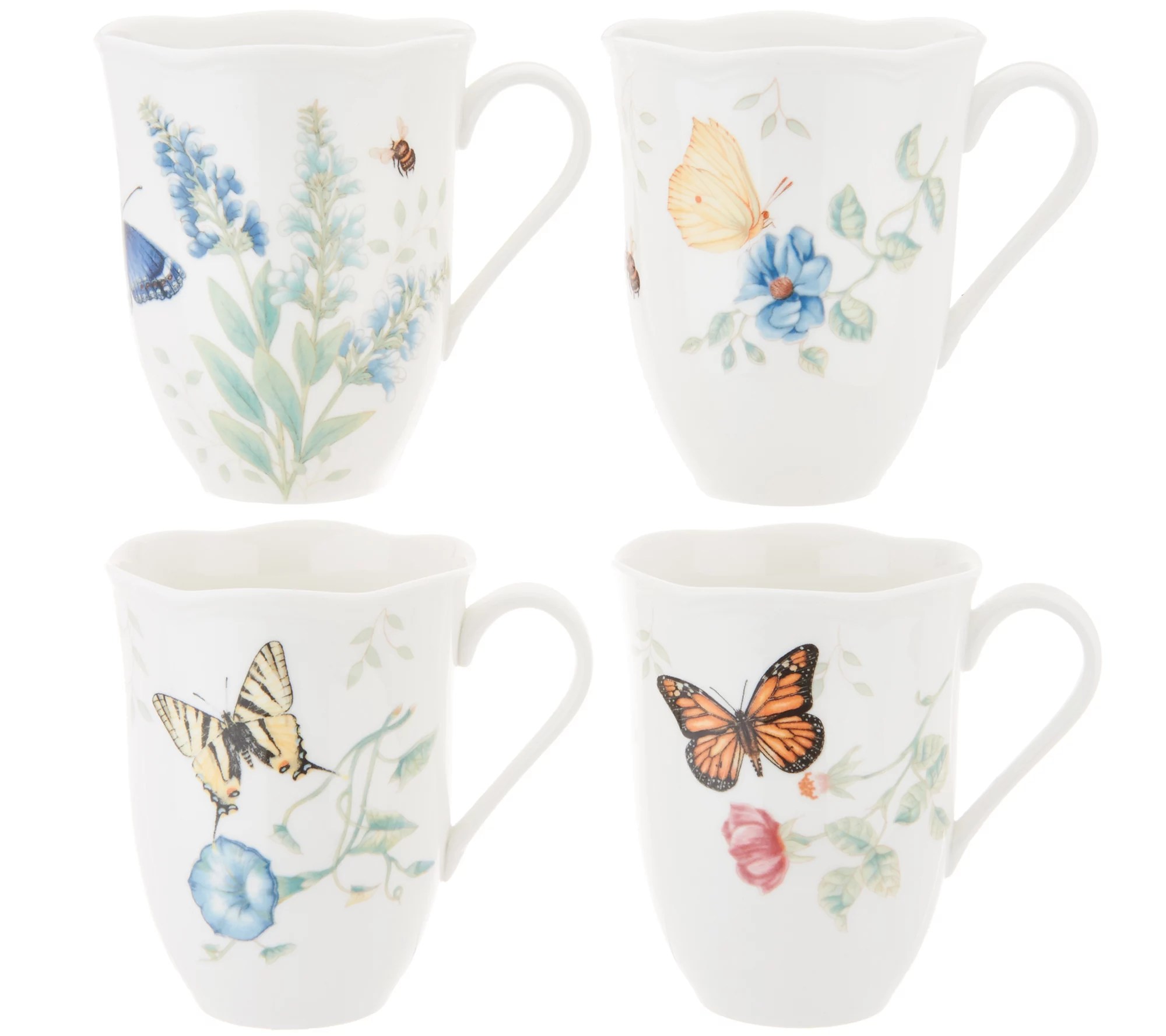 Lenox 4Pc Butterfly Meadow Mug Set