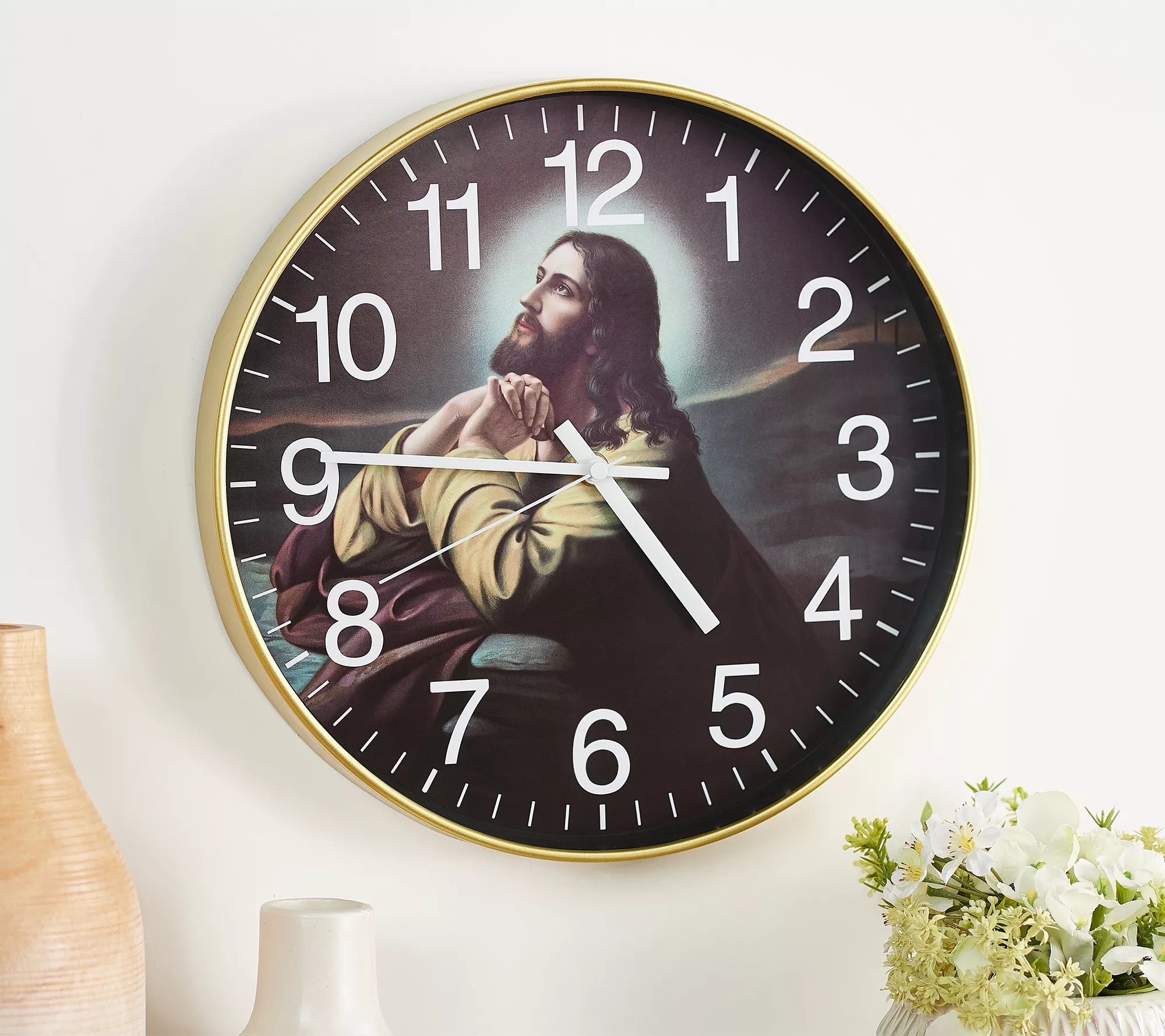 JamesEarl Jones Inspirational Prayer Wall Clock