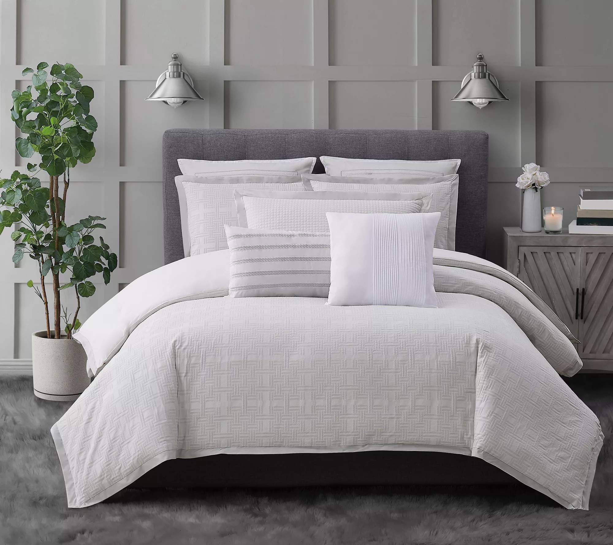 Charisma Bedford Quilted 16" x 32" Decorative Pillow