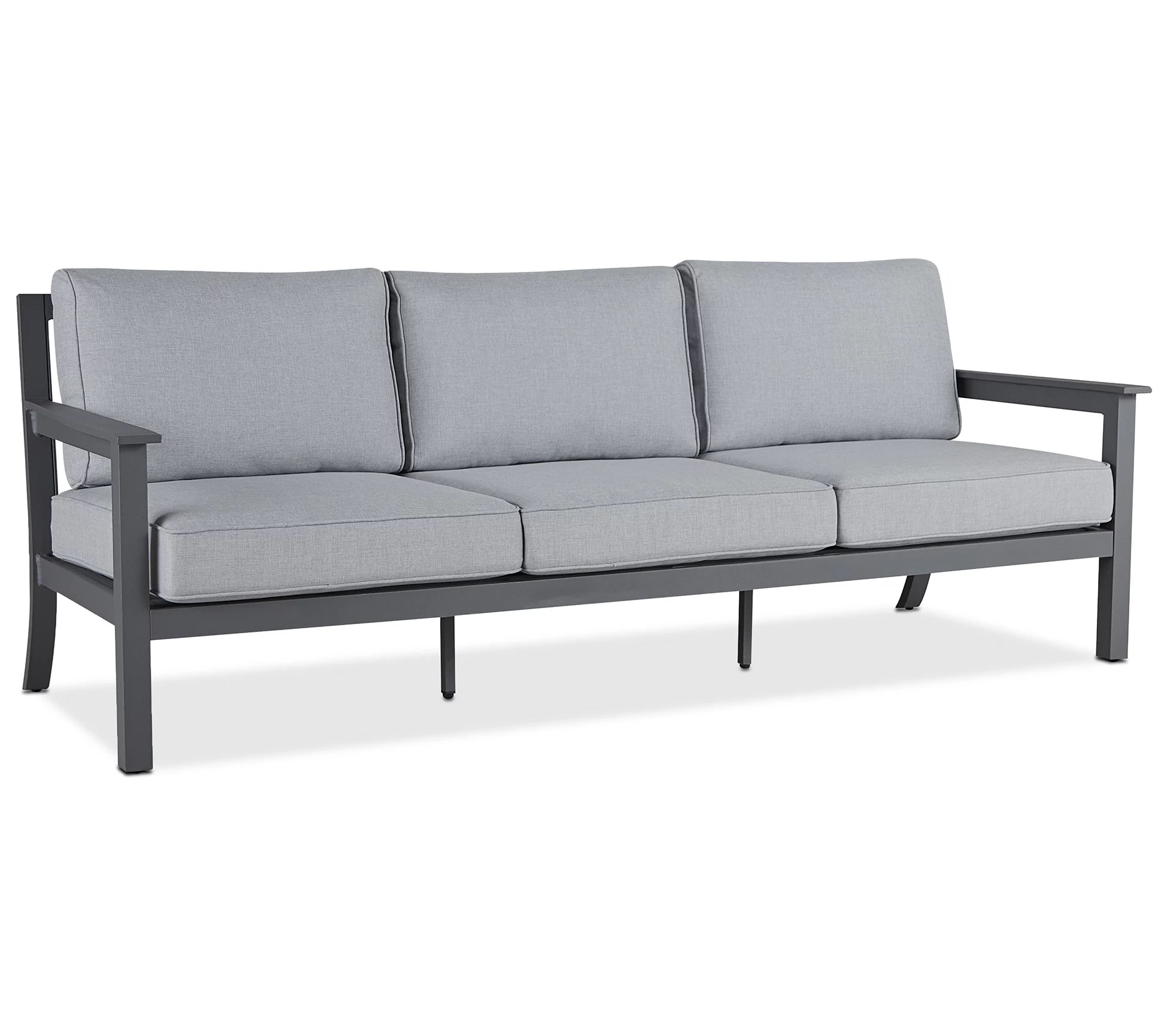 Real Flame Ortun ThreeSeat Outdoor Sofa with Cushions
