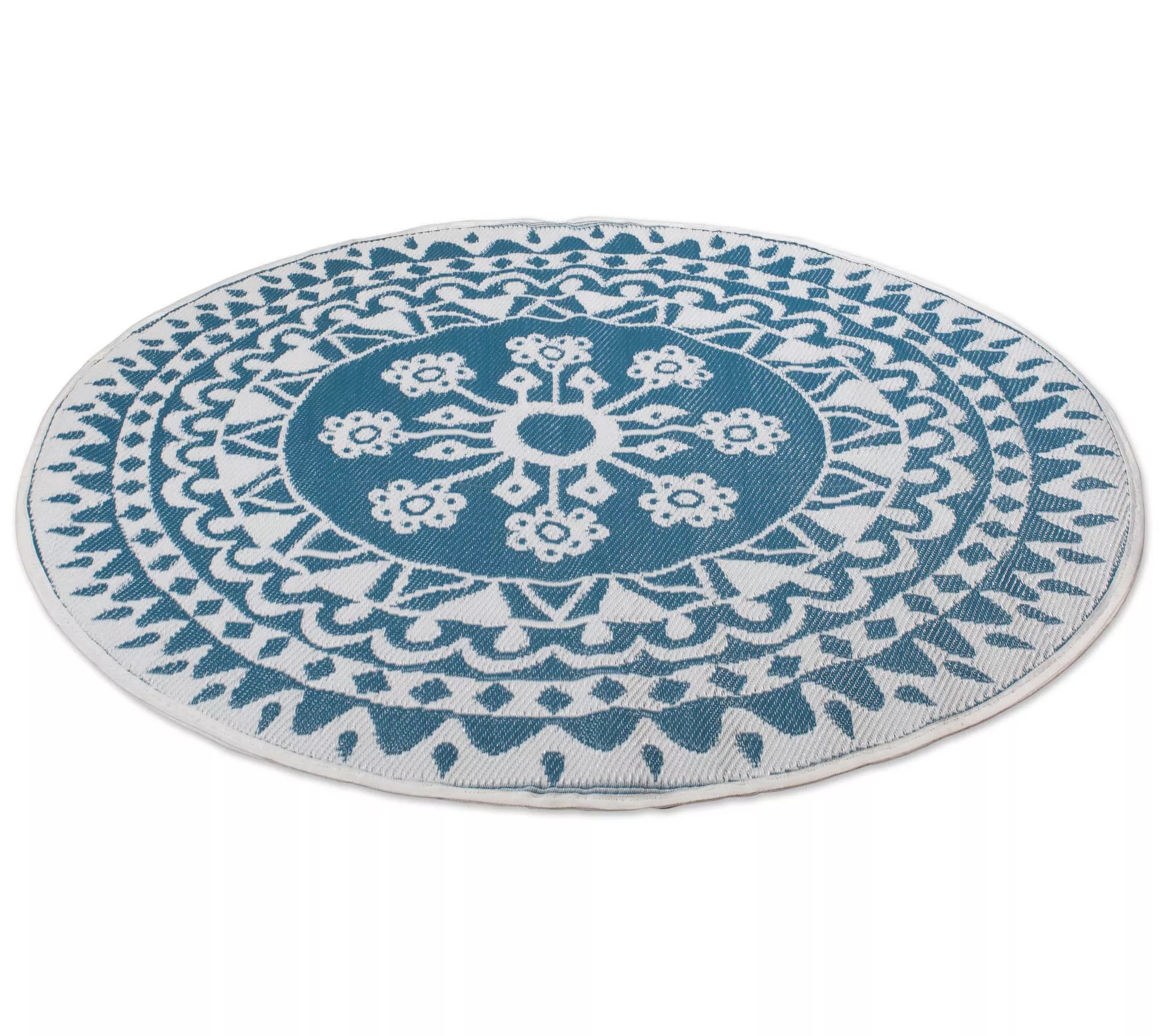 DII Floral Outdoor Rug 5' Round