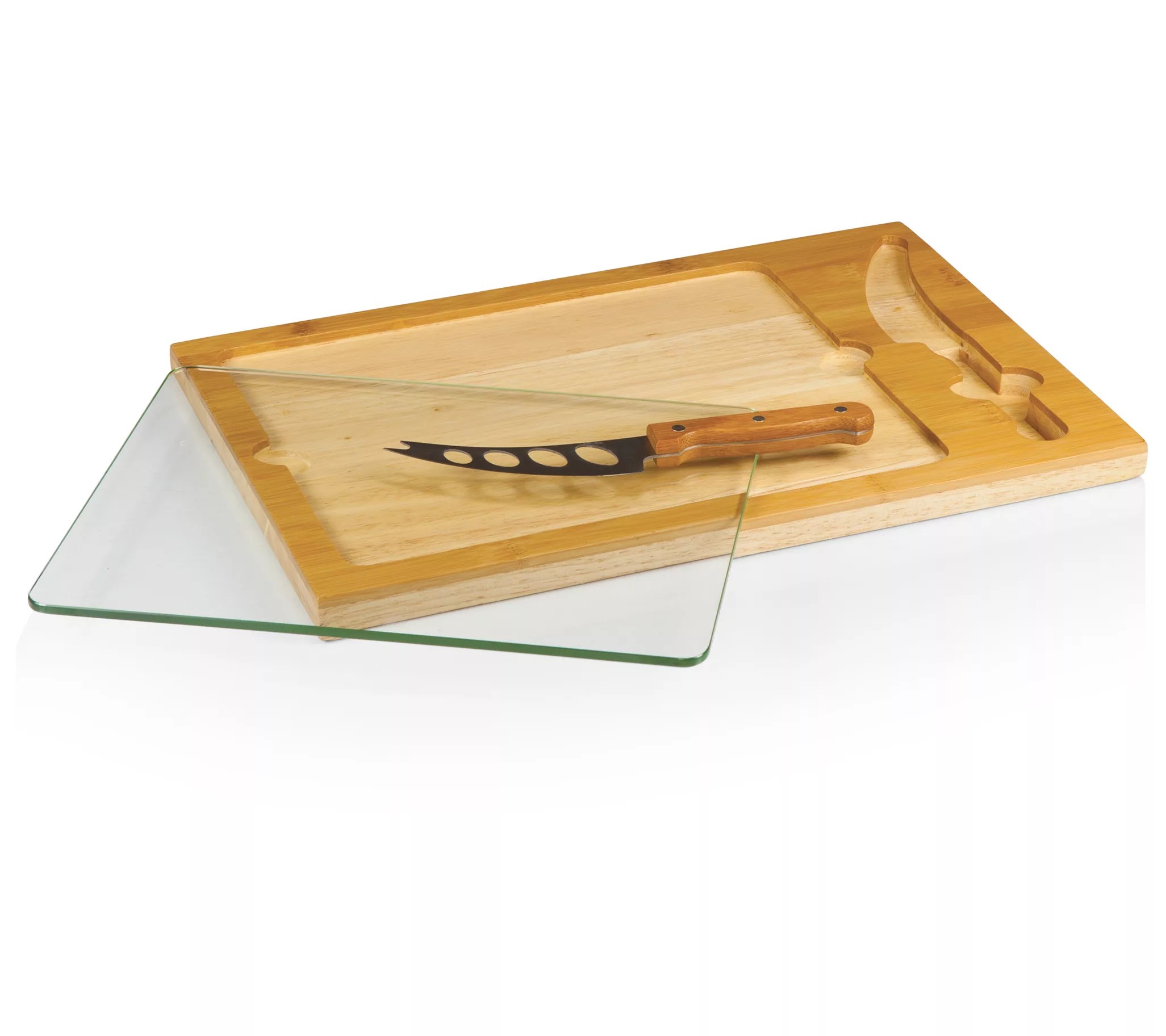 NFL Icon Glass Top Cutting Board & Knife Set
