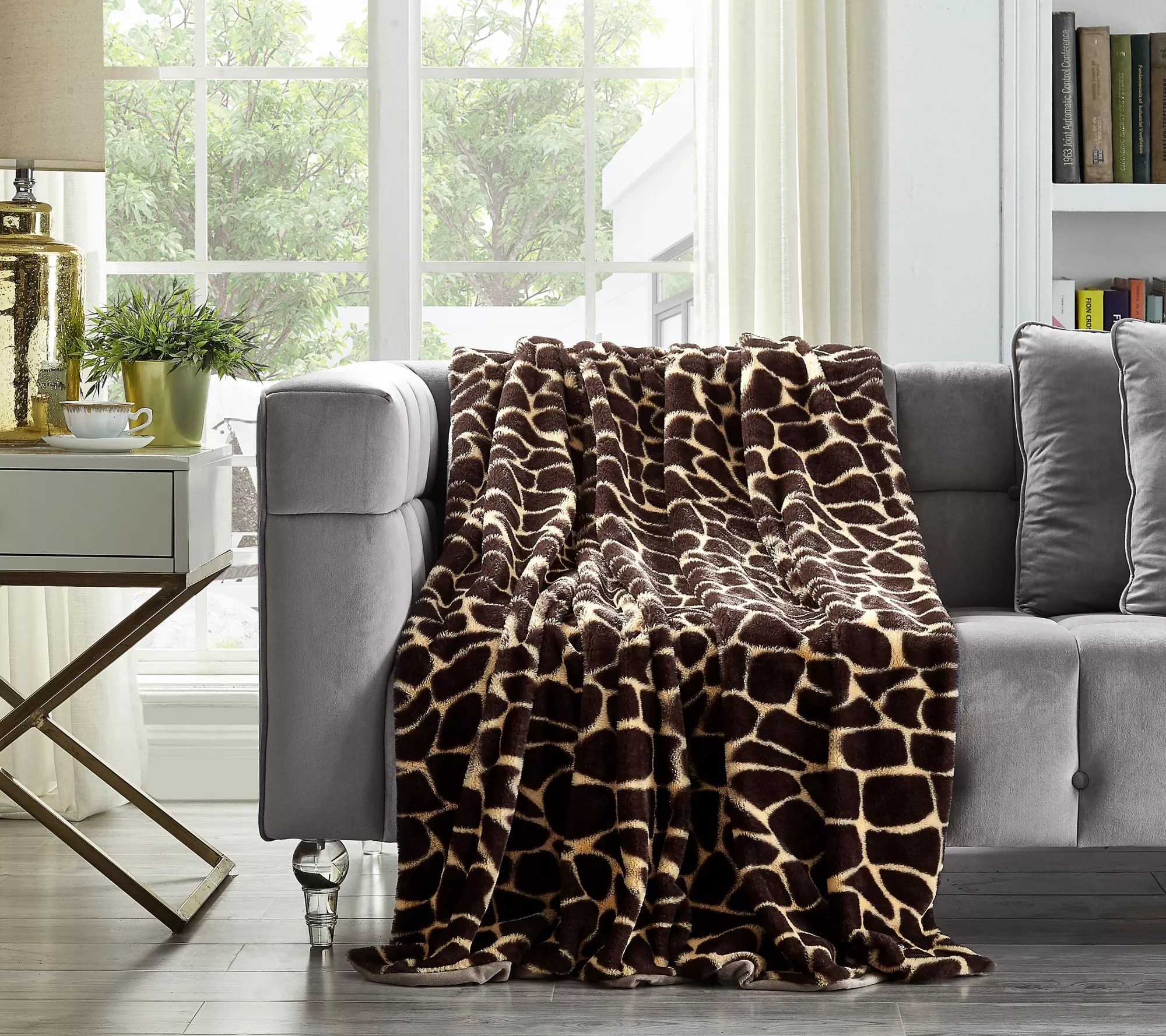 Cozy Tyme Faux Rabbit Fur Throw 50x60" by Inspired Home