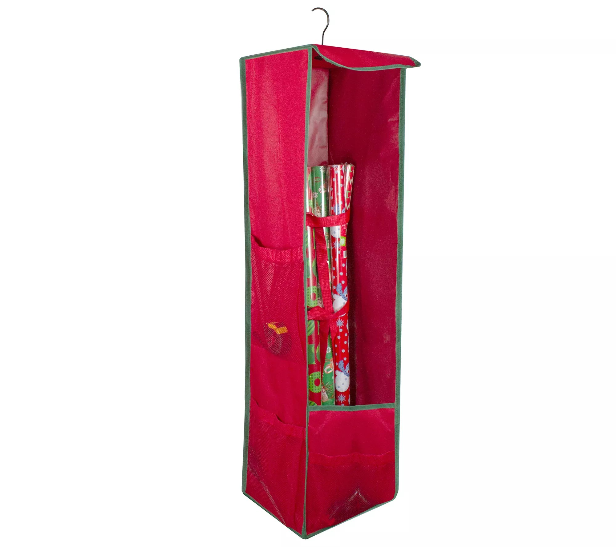Northlight 36" Vertical Red/Green Hanging Stora ge Bag