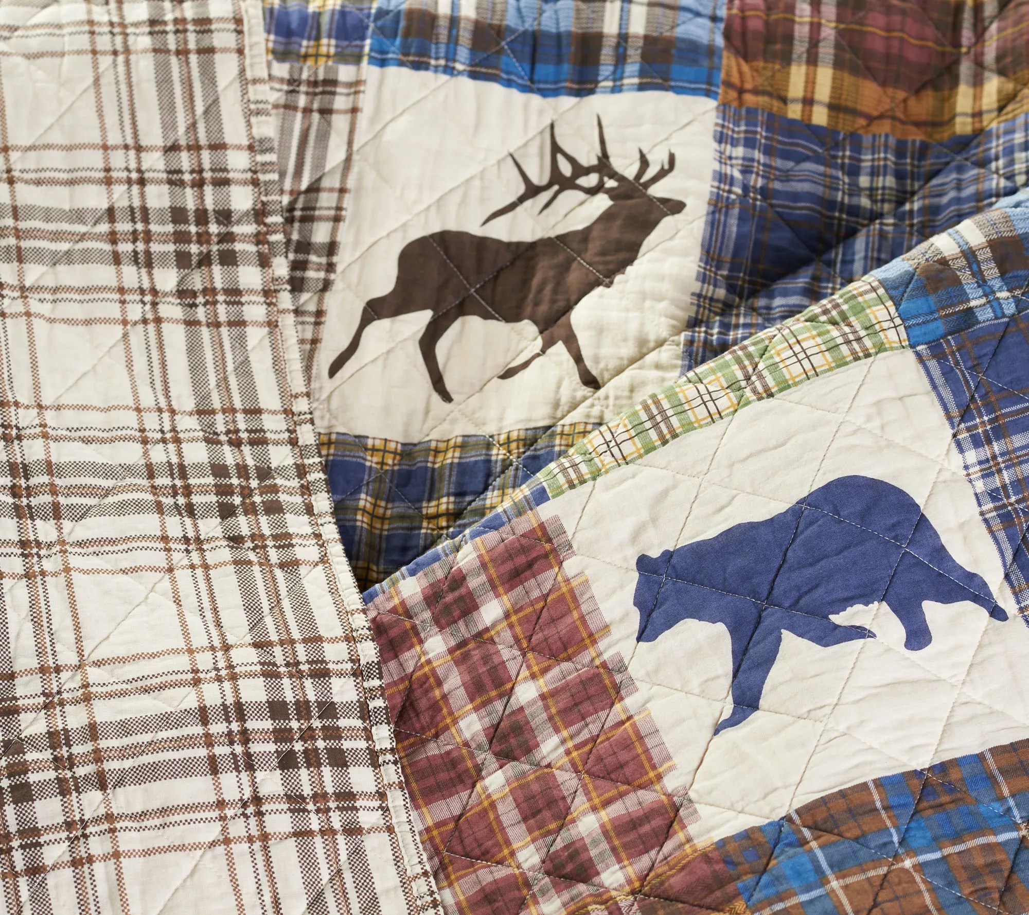 The Quilt Patch Lodge 50" x 70" Quilted Throw with Rod Pocket for